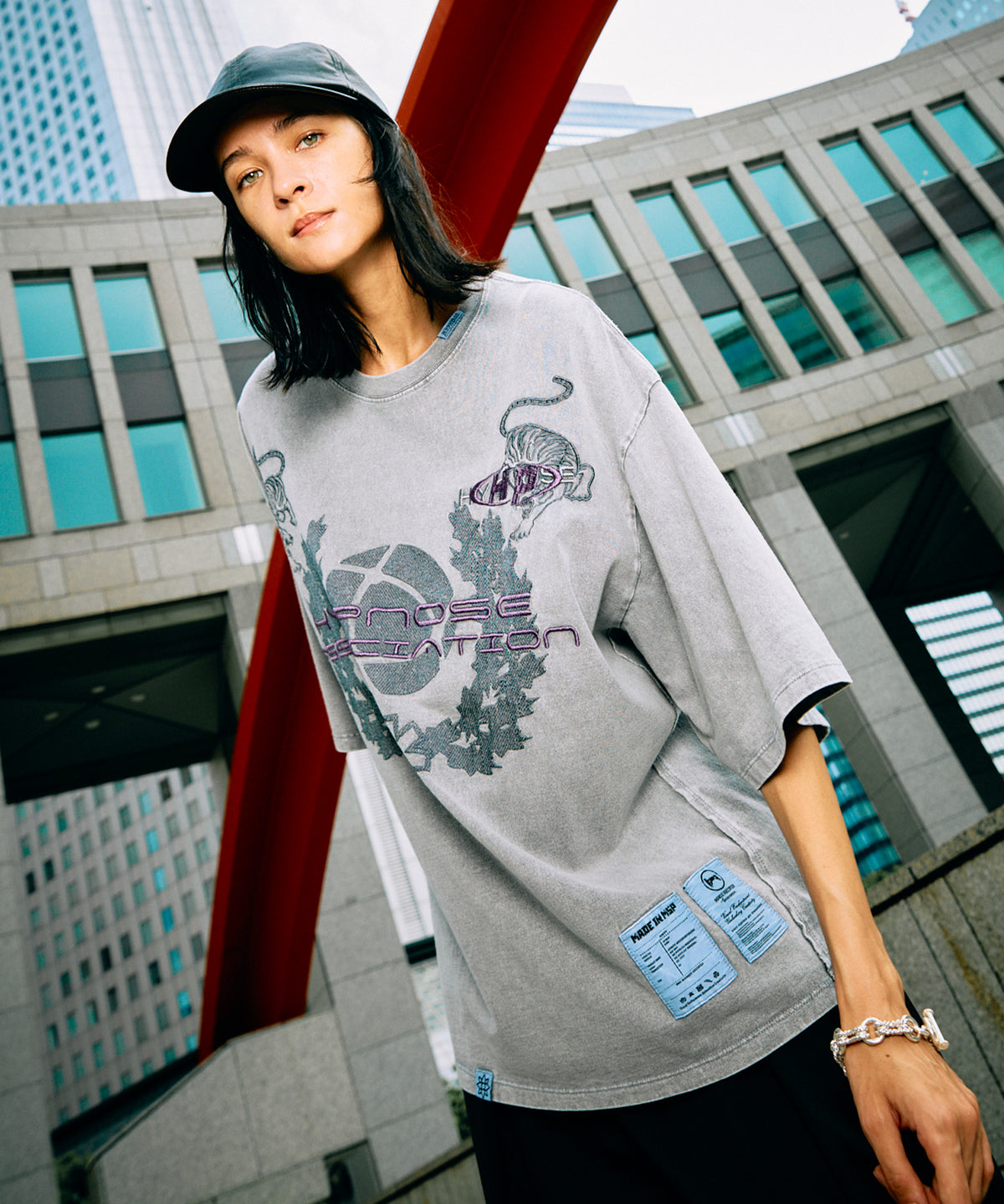 【Hypnose Association for MAISON SPECIAL】「Tiger」Prime-Over Crew Neck T-Shirt