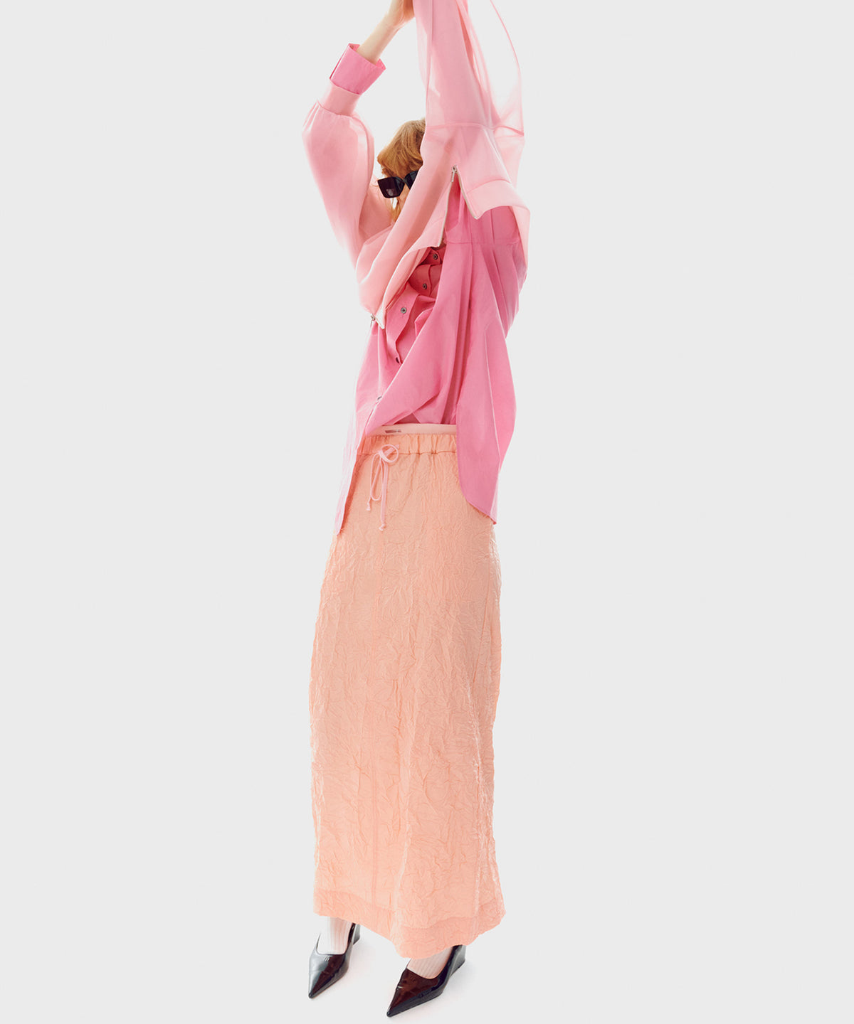 【PRE-ORDER】Washer Pleats Maxi Skirt
