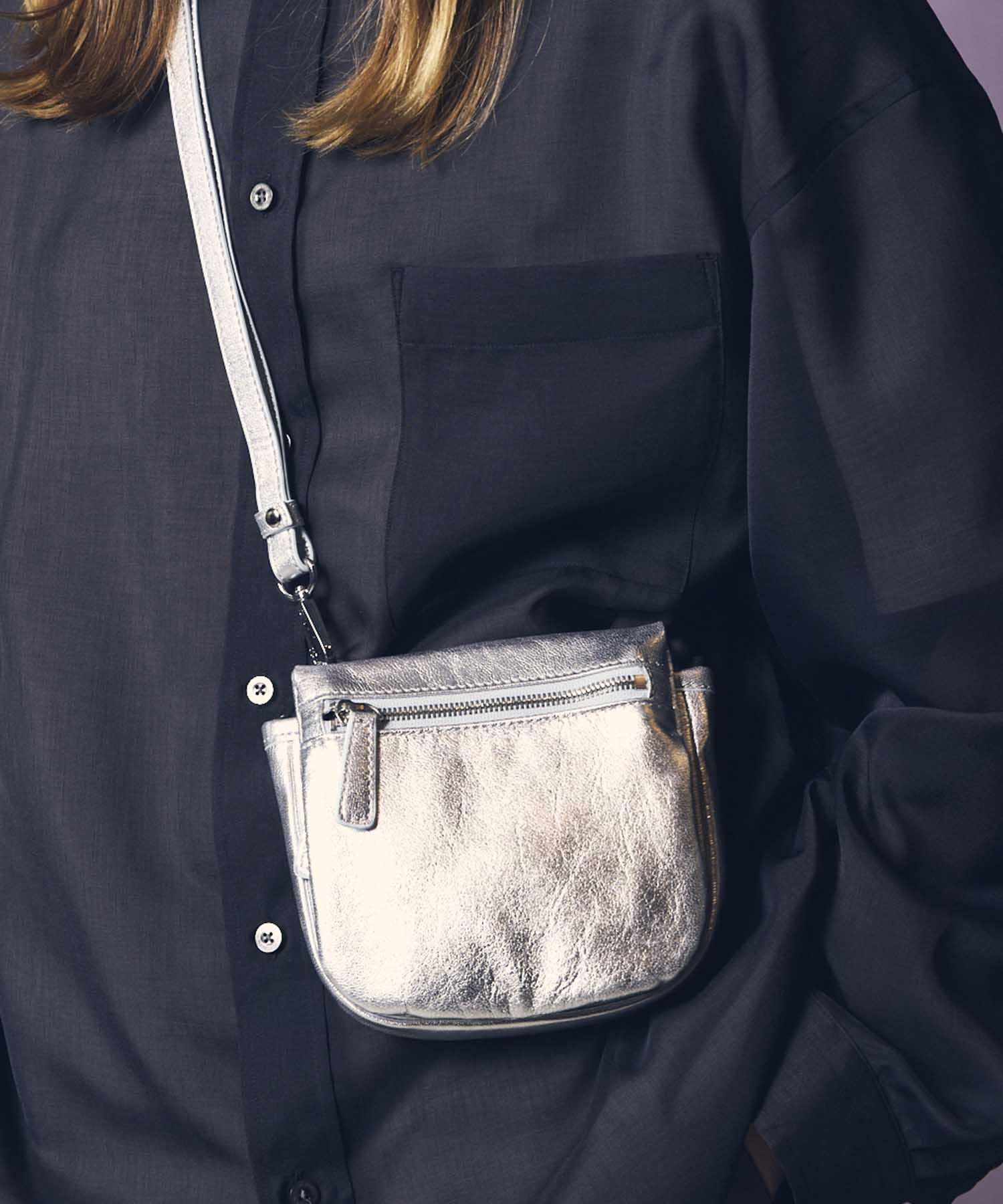 Goat Leather Flap Mini Shoulder Bag