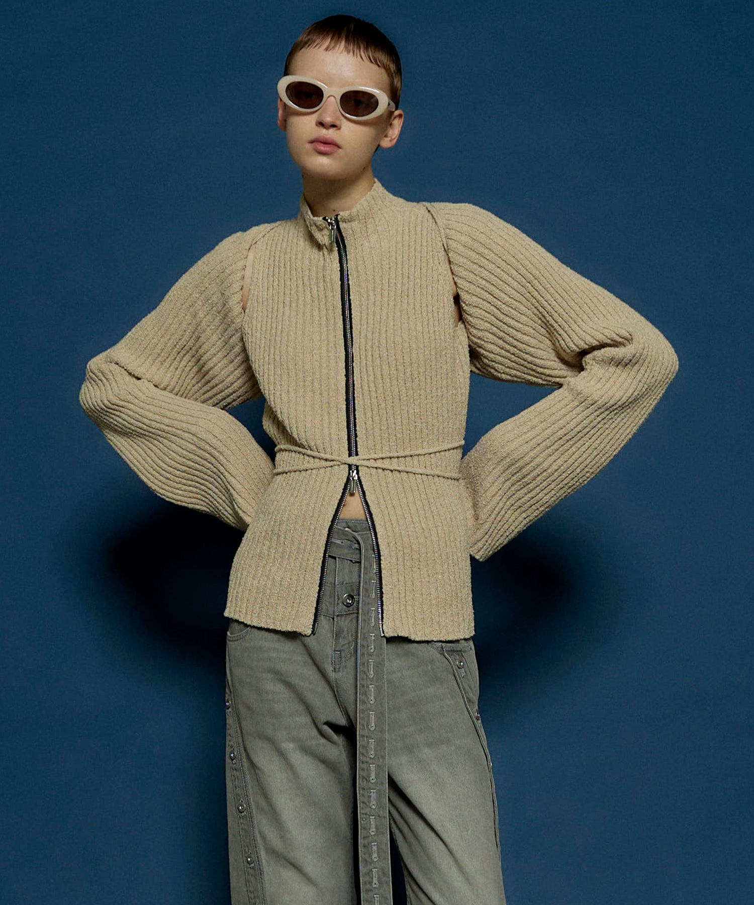 24AUTUMN PRE-ORDER】Layered Bolero Knitwear