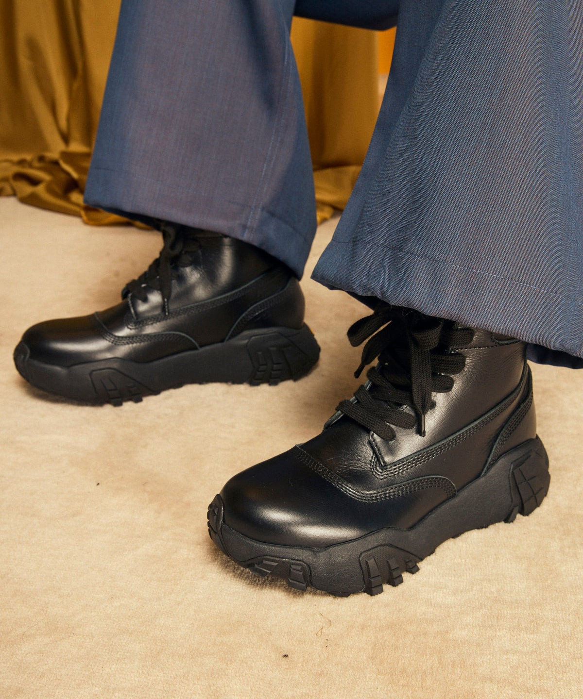 【SALE】【SPECIAL SHOES FACTORY COLLABORATION】Vibram Sole Lace-Up Boots Made In TOKYO