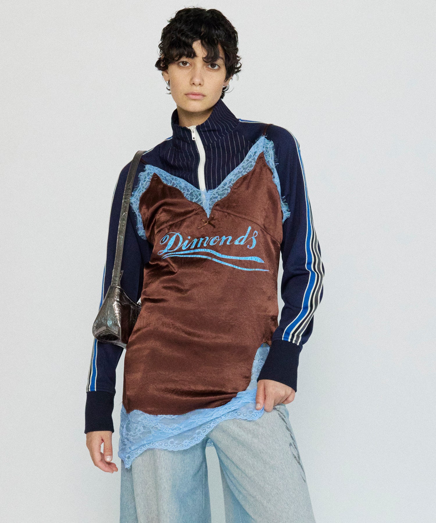 Print Camisole Lace Tunic 