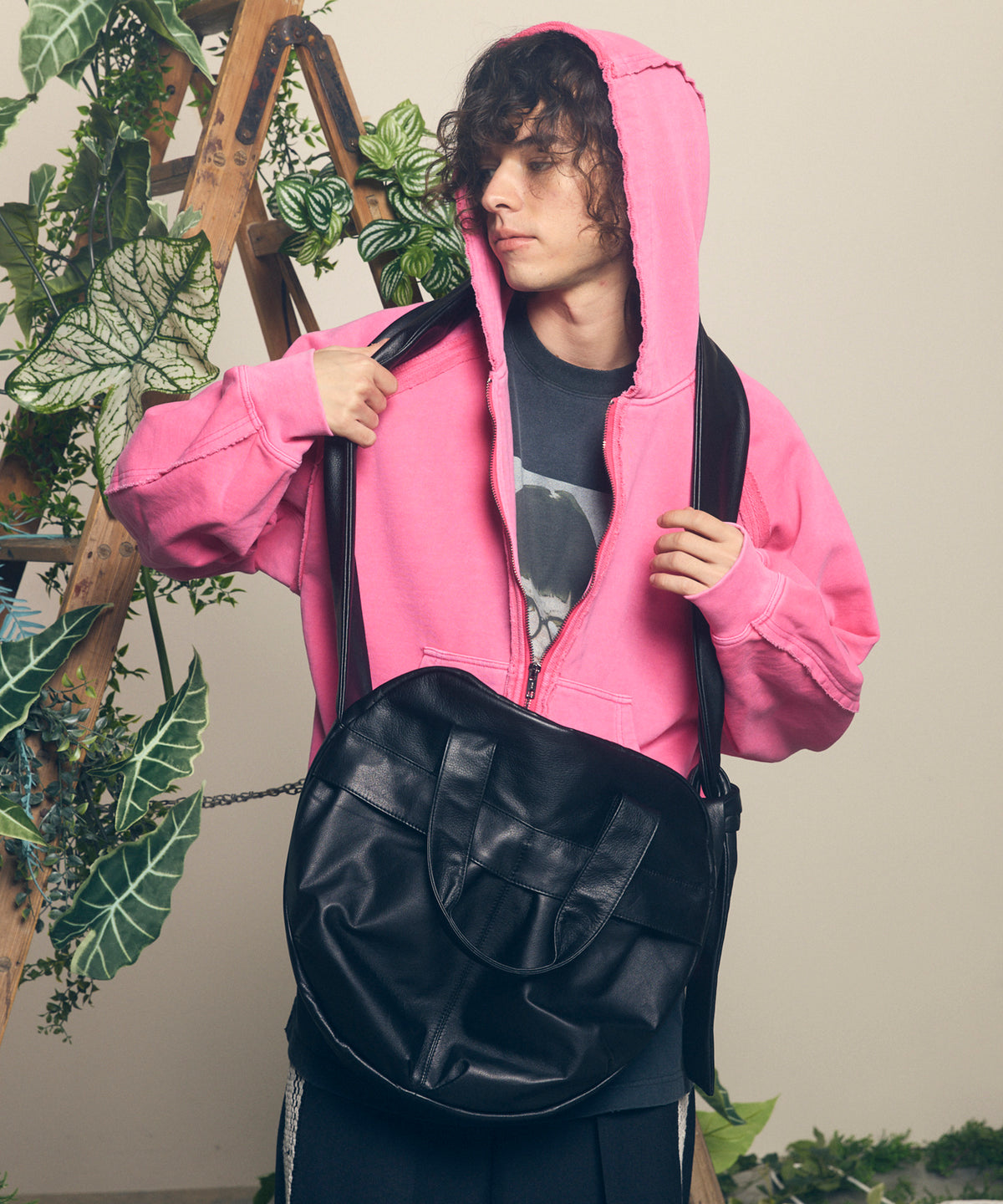 Leather Shoulder Helmet Bag