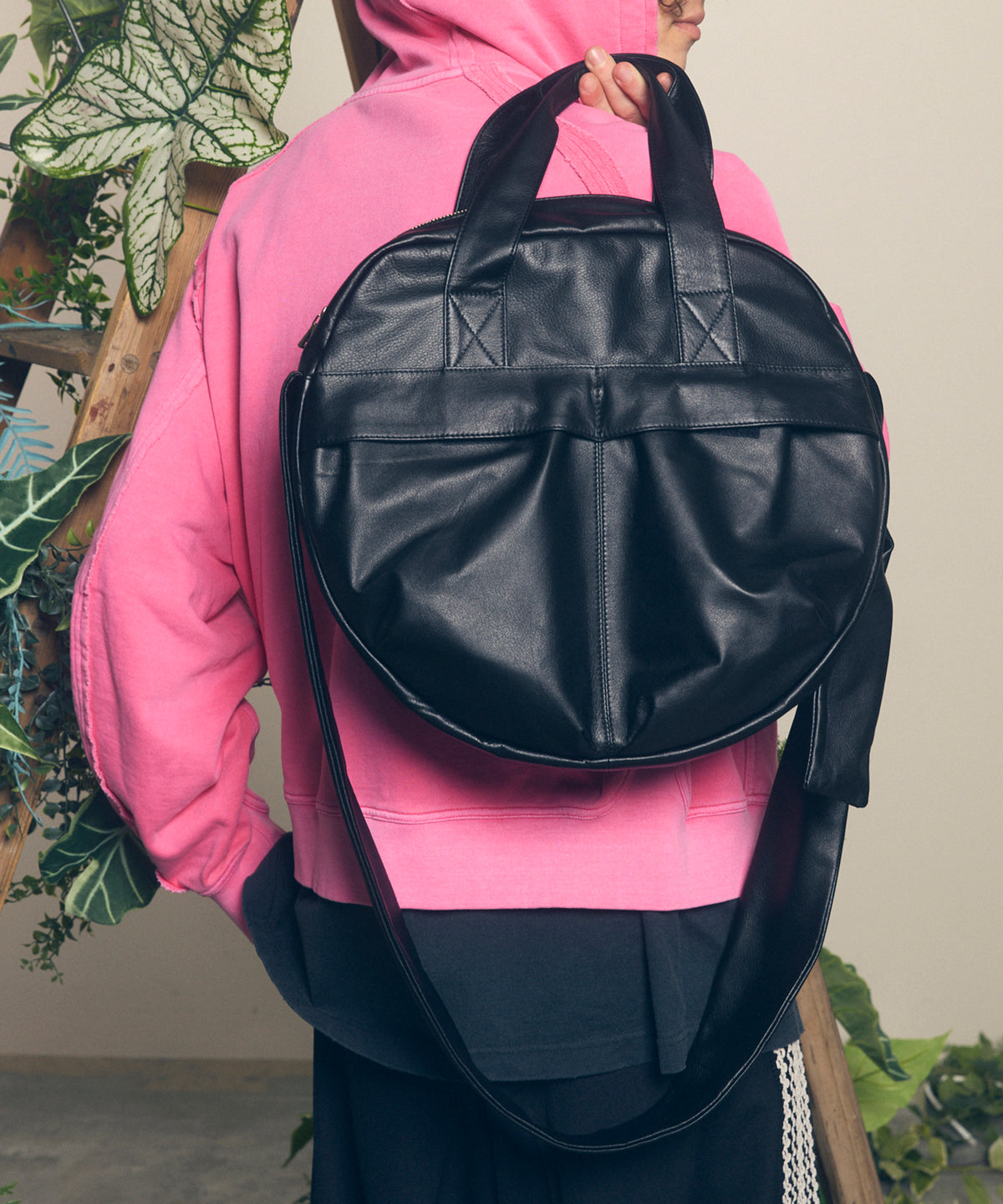 Leather Shoulder Helmet Bag