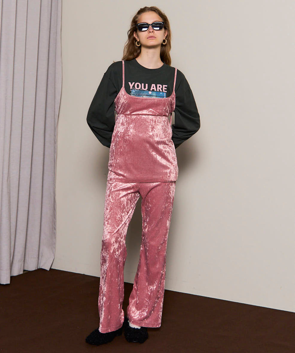 SALE】Multiway Layered Velour Pants