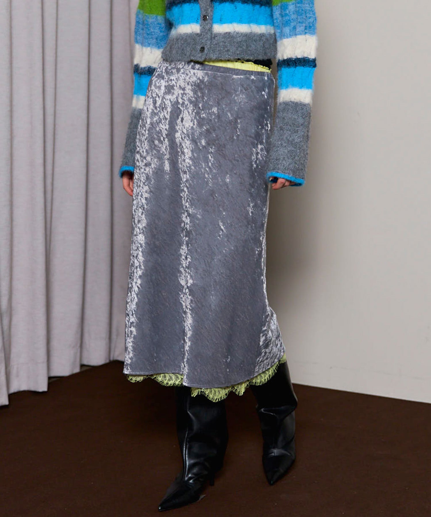 Multiway Velor Mermaid Mid-calf Skirt