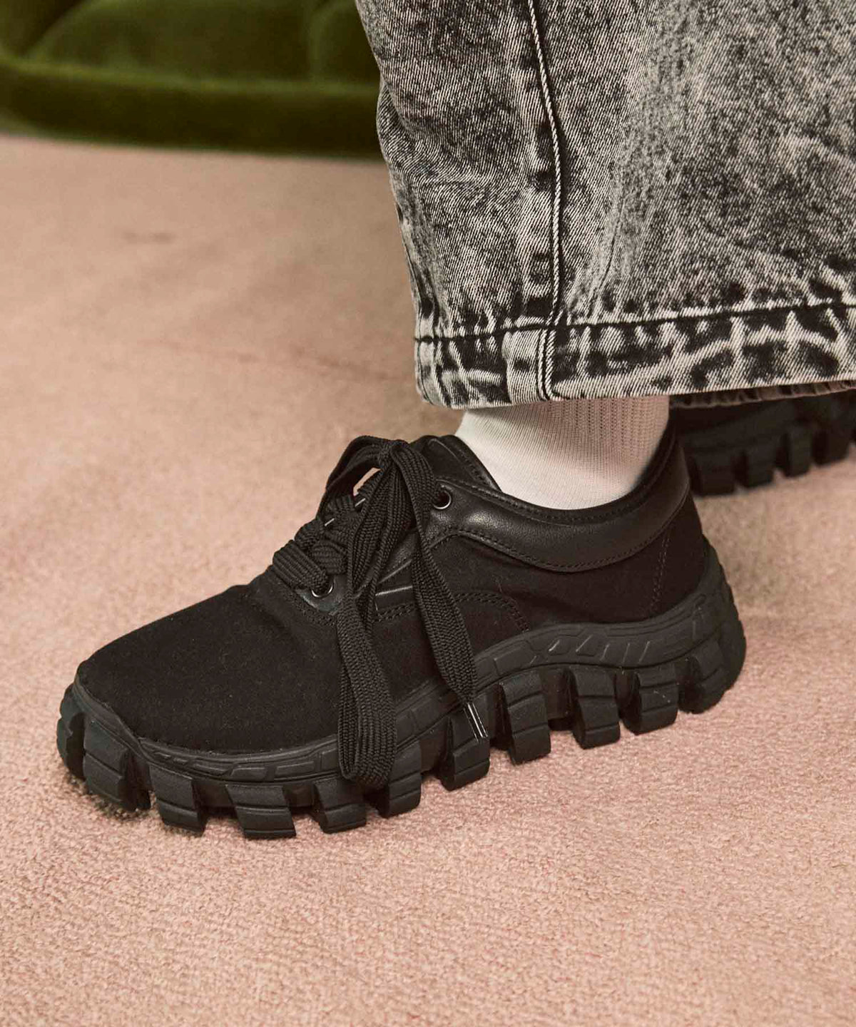 【SPECIAL SHOES FACTORY COLLABORATION】Rattling Sole Authentic Canvas Sneakers
