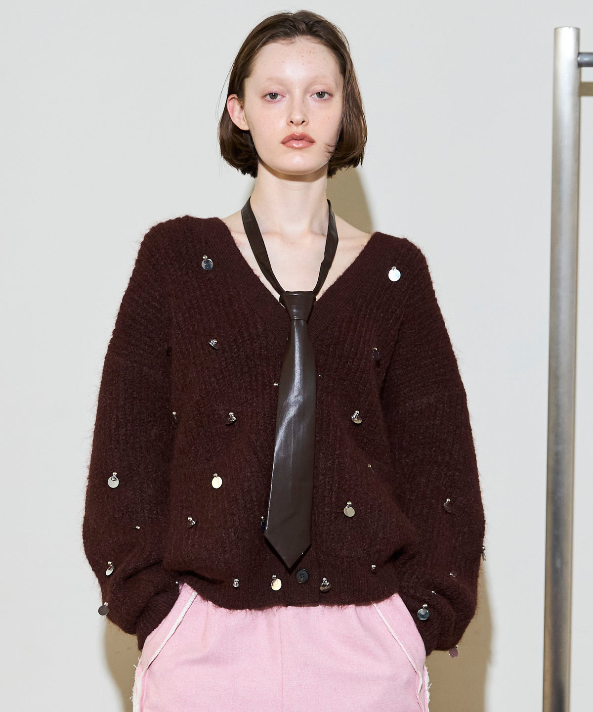 【25WINTER PRE-ORDER】Spangle Knit Cardigan