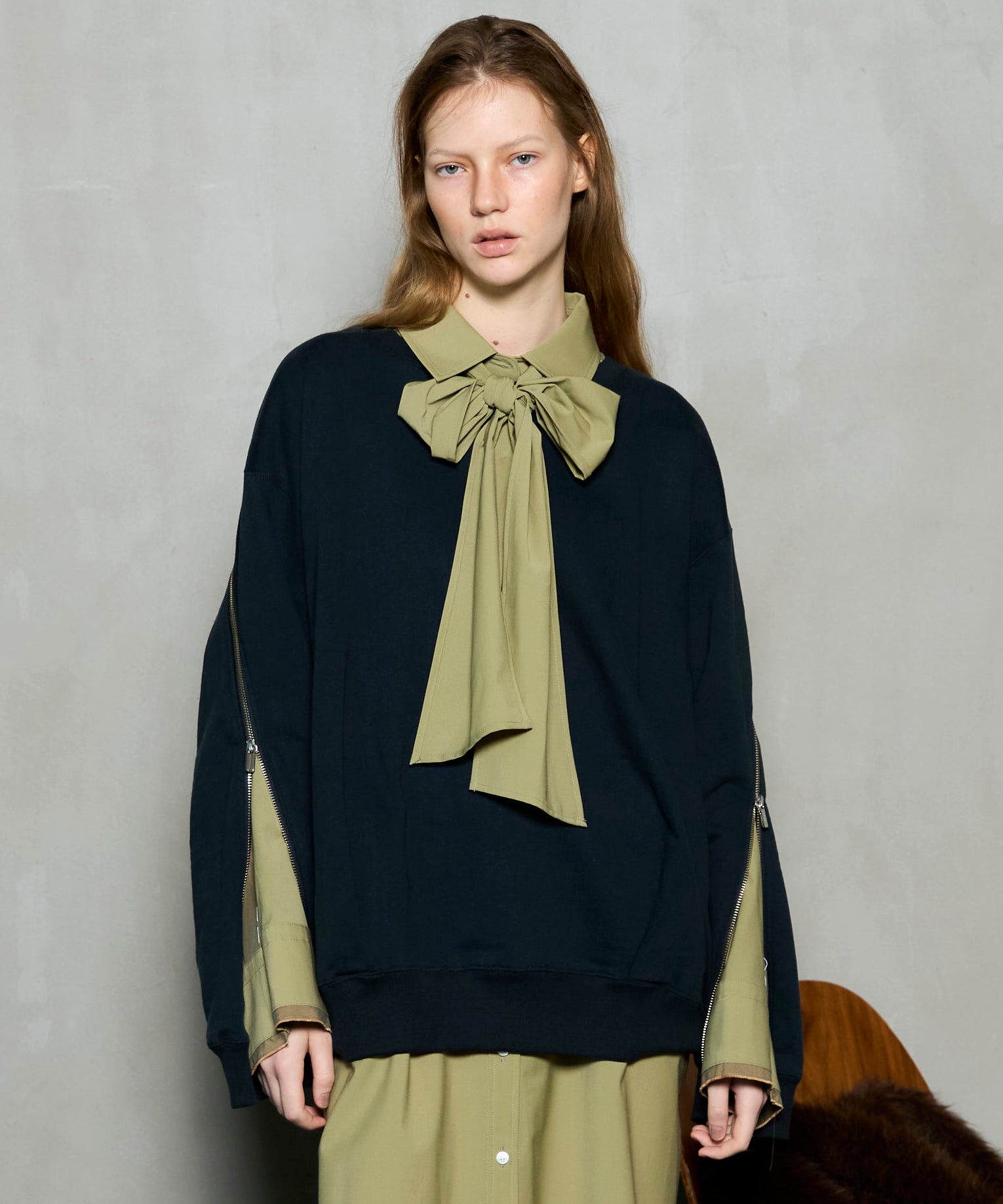 【maisoncelon】side tuck sweat top maisoncelon】side tuck sweat top