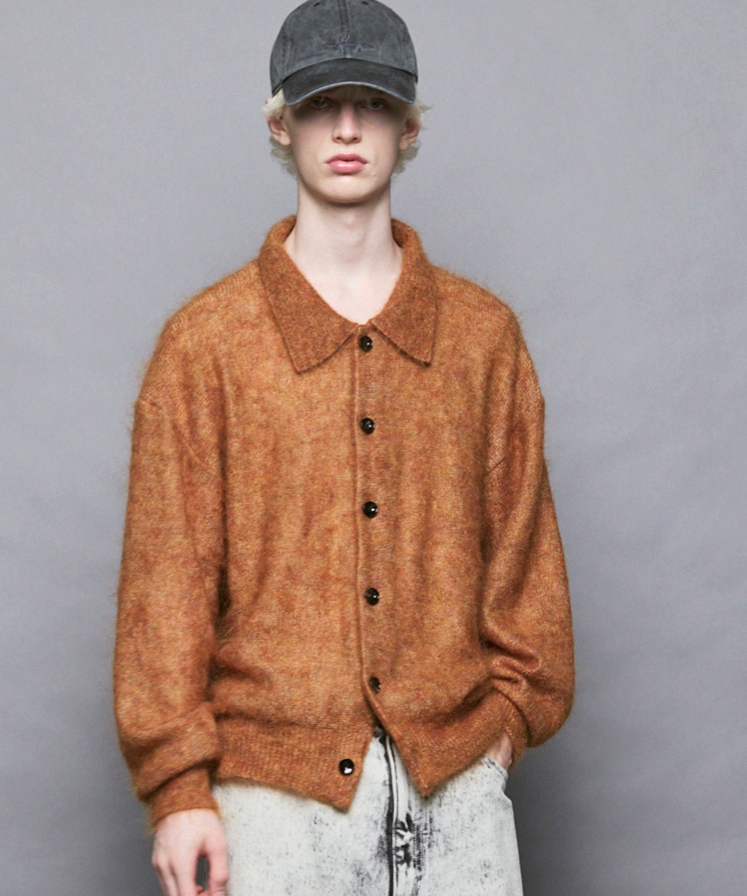 KID MOHAIR Shirt Cardigan