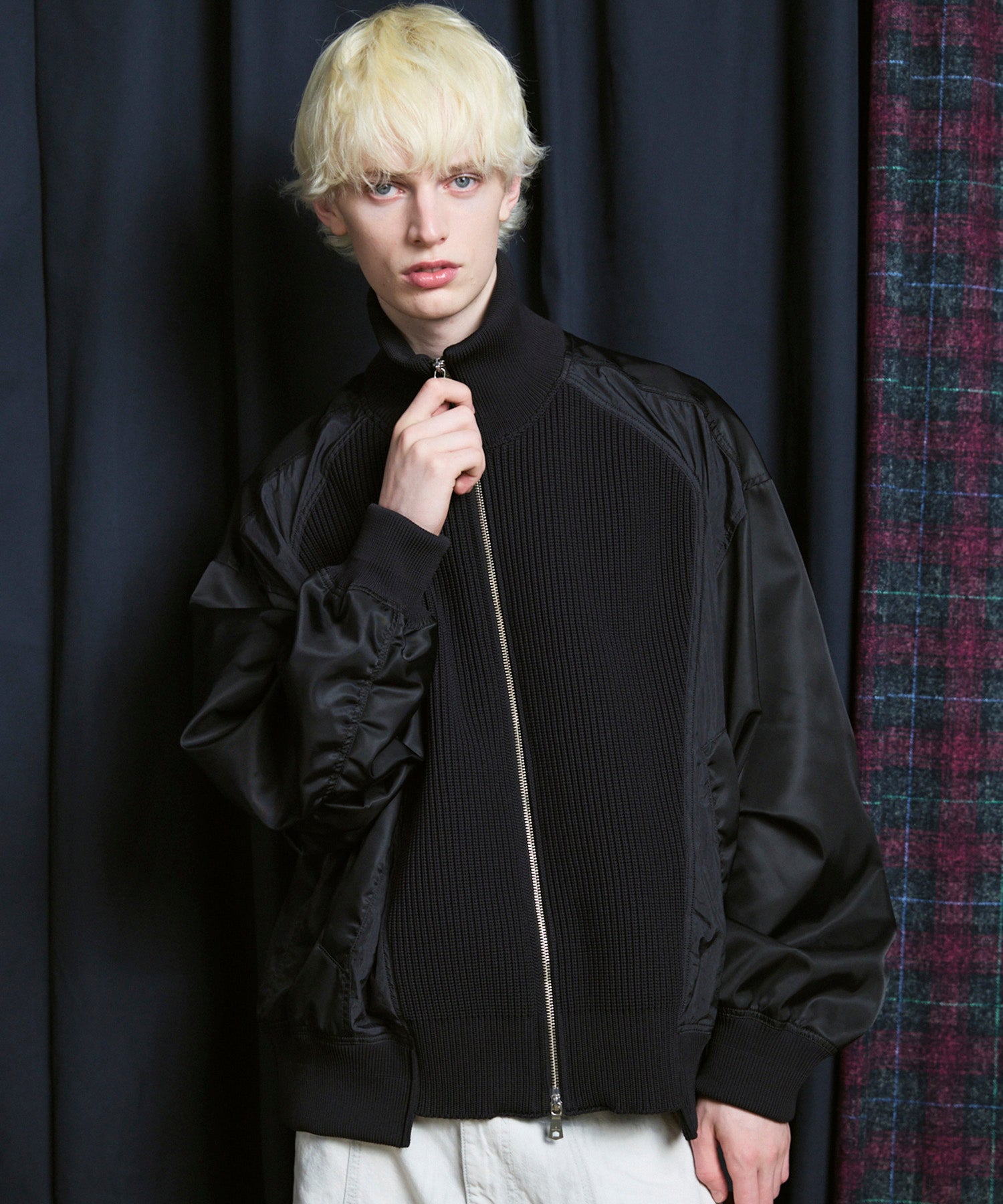 Knit Combination Prime-Over Drivers Knit Blouson