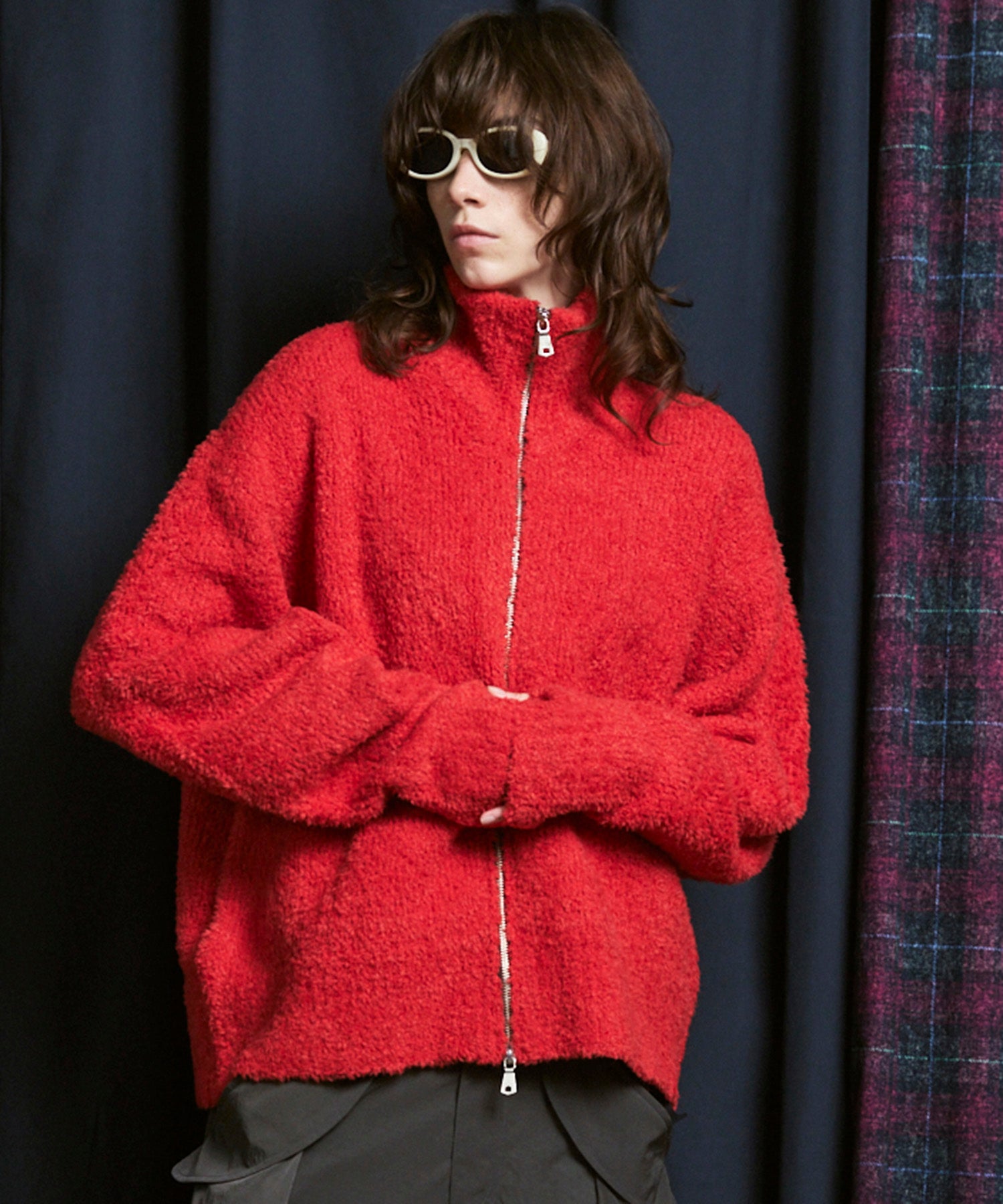 メンズウェア BRIEFING WINDBLOCK BOUCLE KNIT BLOUSON クーポン対象外】 ゴルフウェア ブルゾン WINDBLOCK KNIT