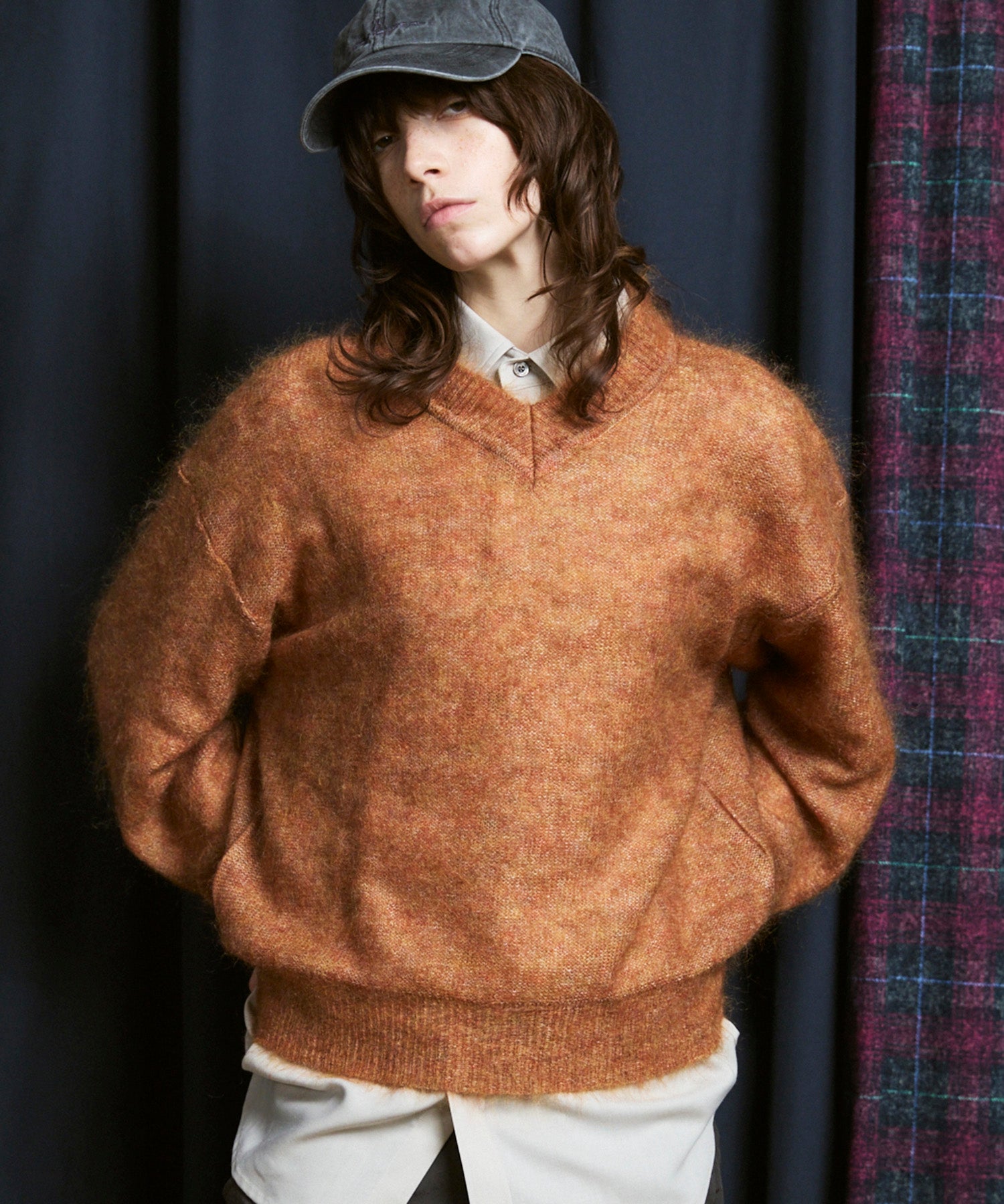 KID MOHAIR V-Neck Knit