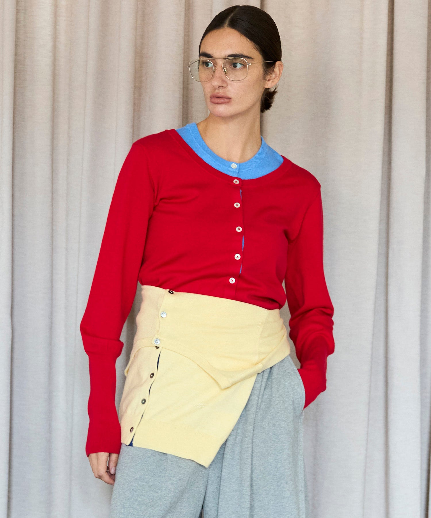 SALE】Multiway Cardigan Set Knit Tops