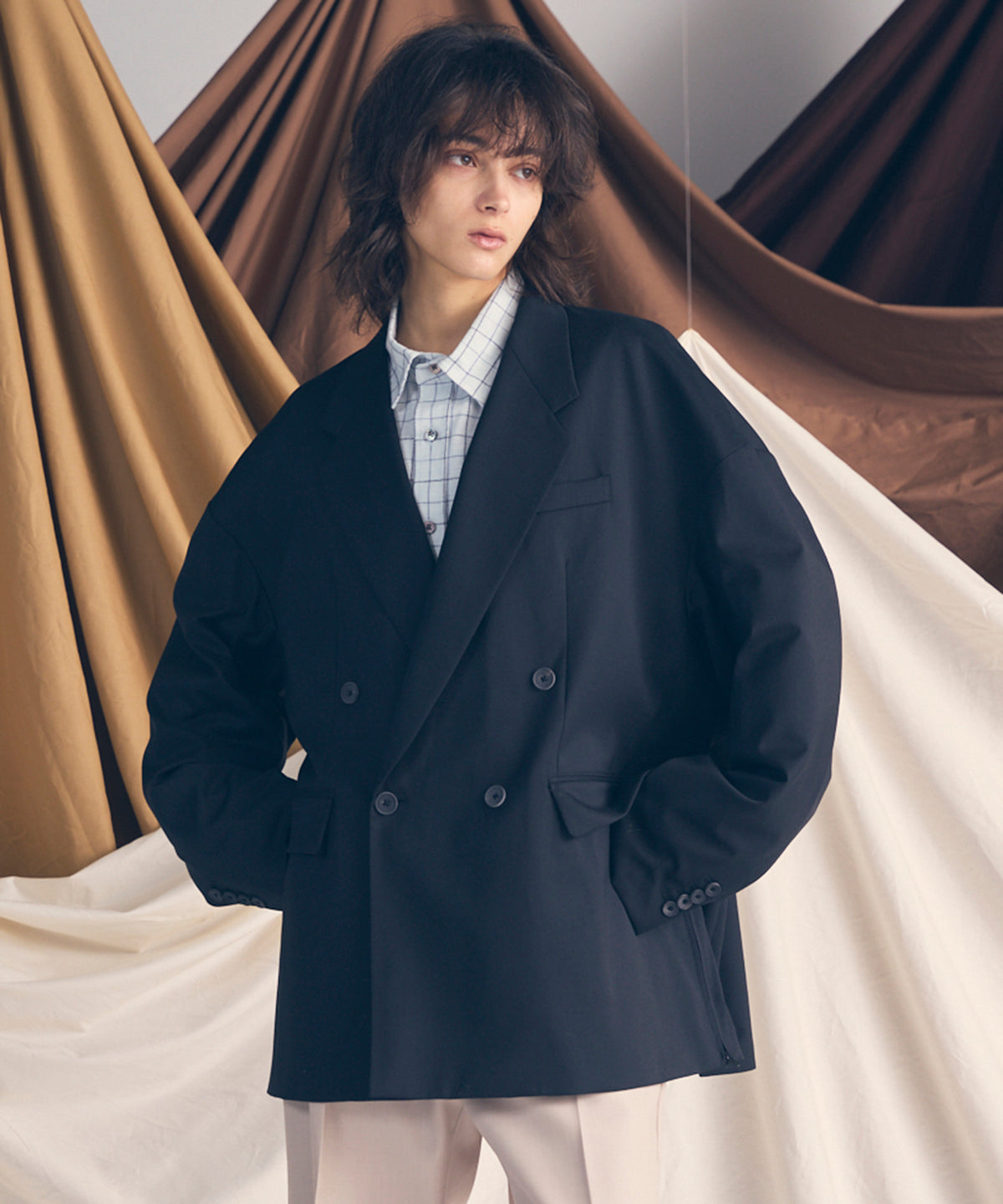 【25AW PRE-ORDER】Wool Mix Prime-Over Double Tailored Jacket
