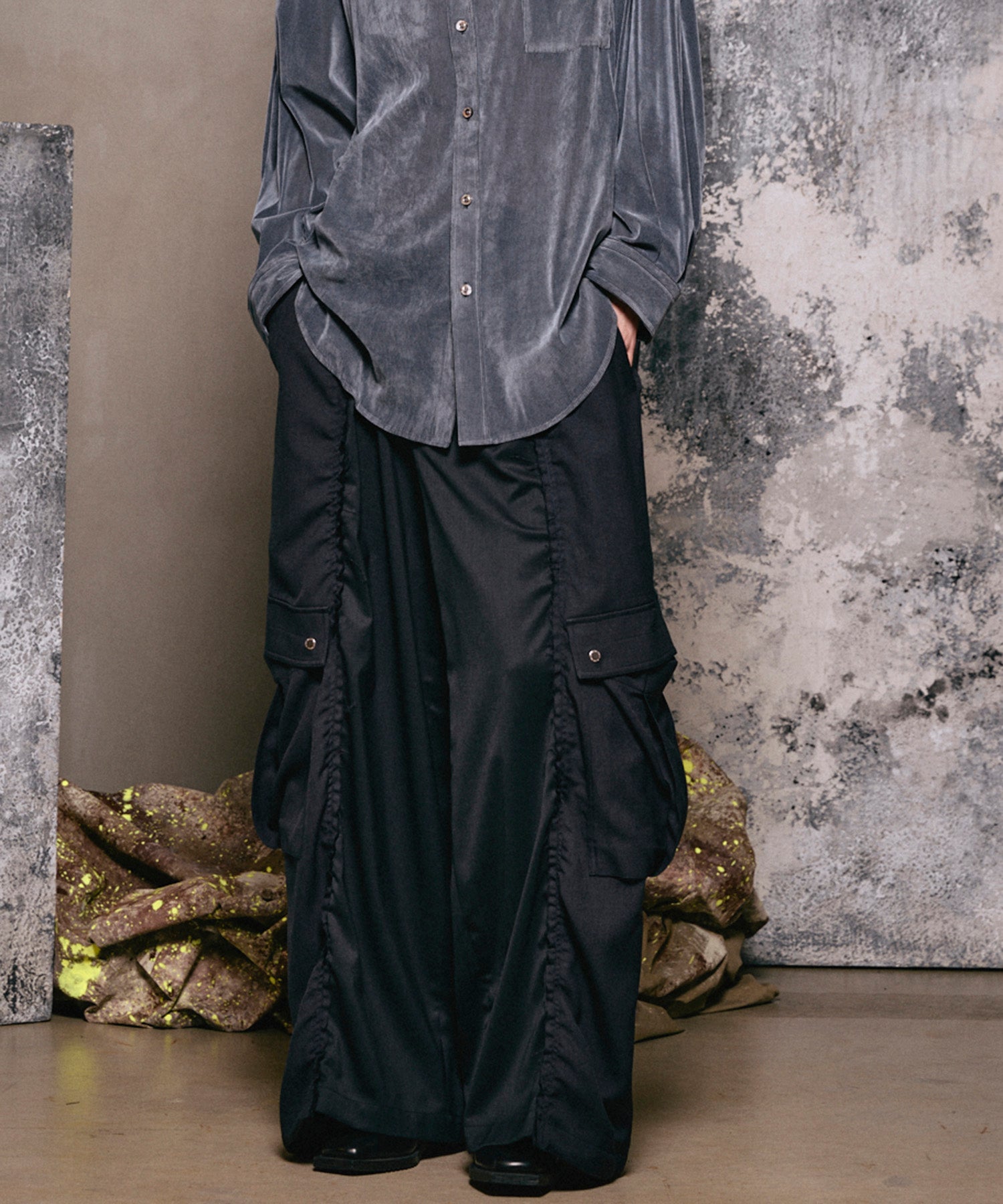 Cut-off Docking Prime-Wide Cargo Pants
