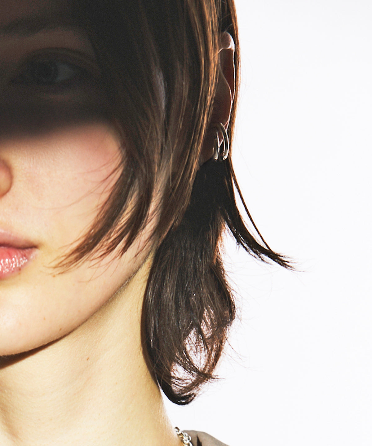 【Made In YAMANASHI Jewelry】〇□ Loop Ear Cuff