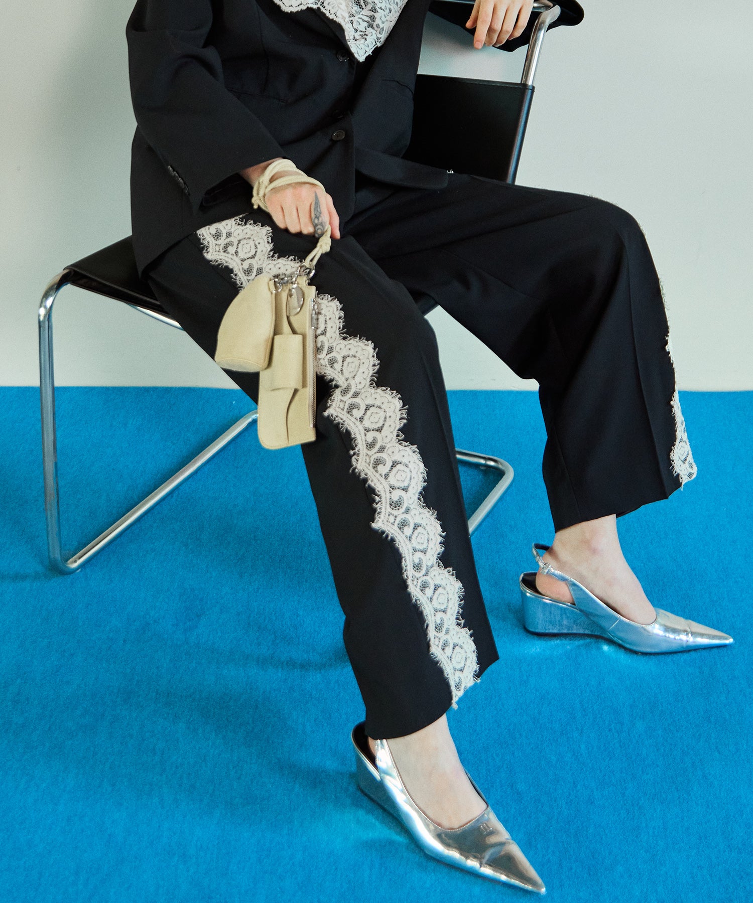 Side Lace Trousers