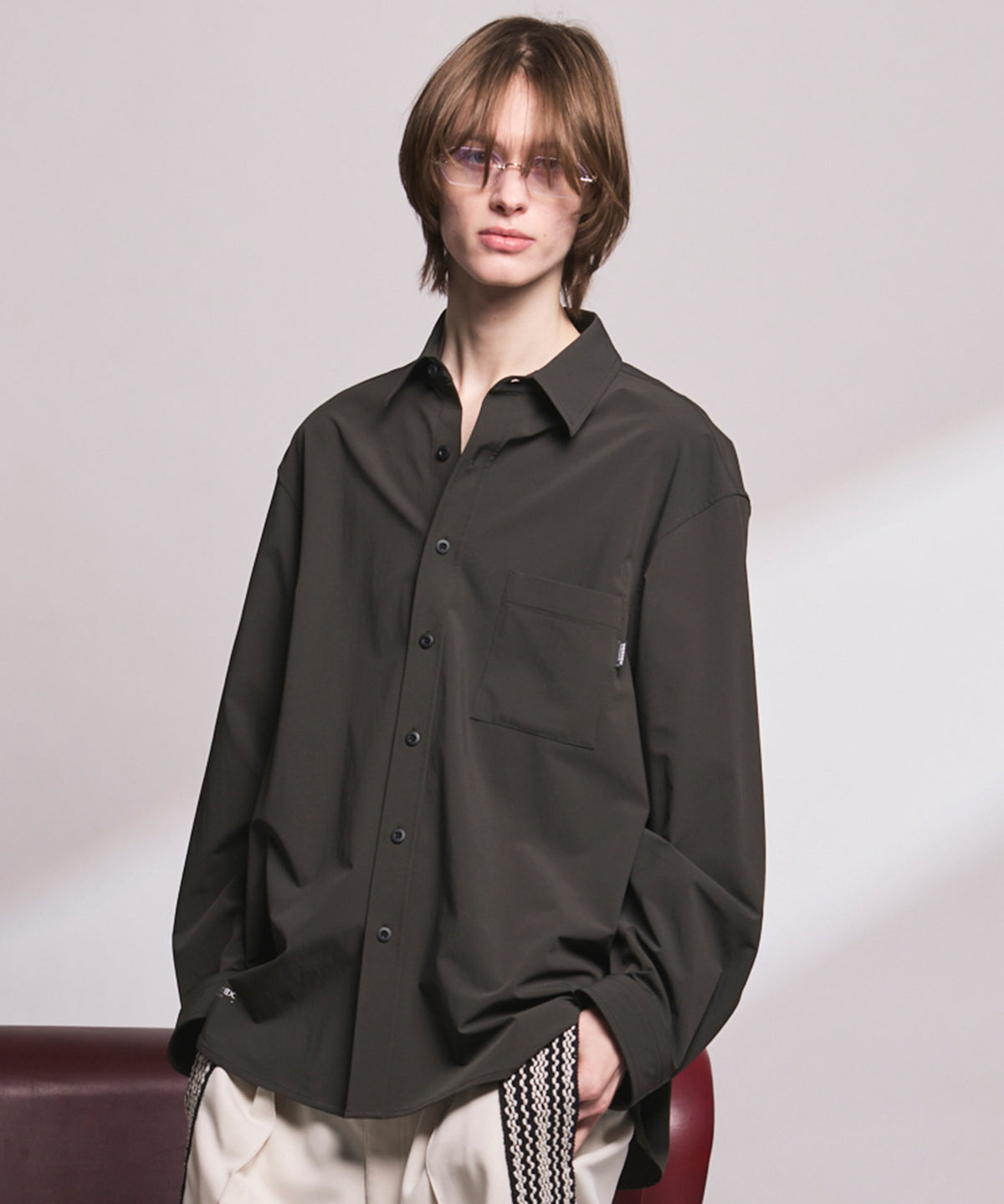 【PERTEX】Regular Collar Prime-Over Long Sleeve Shirt