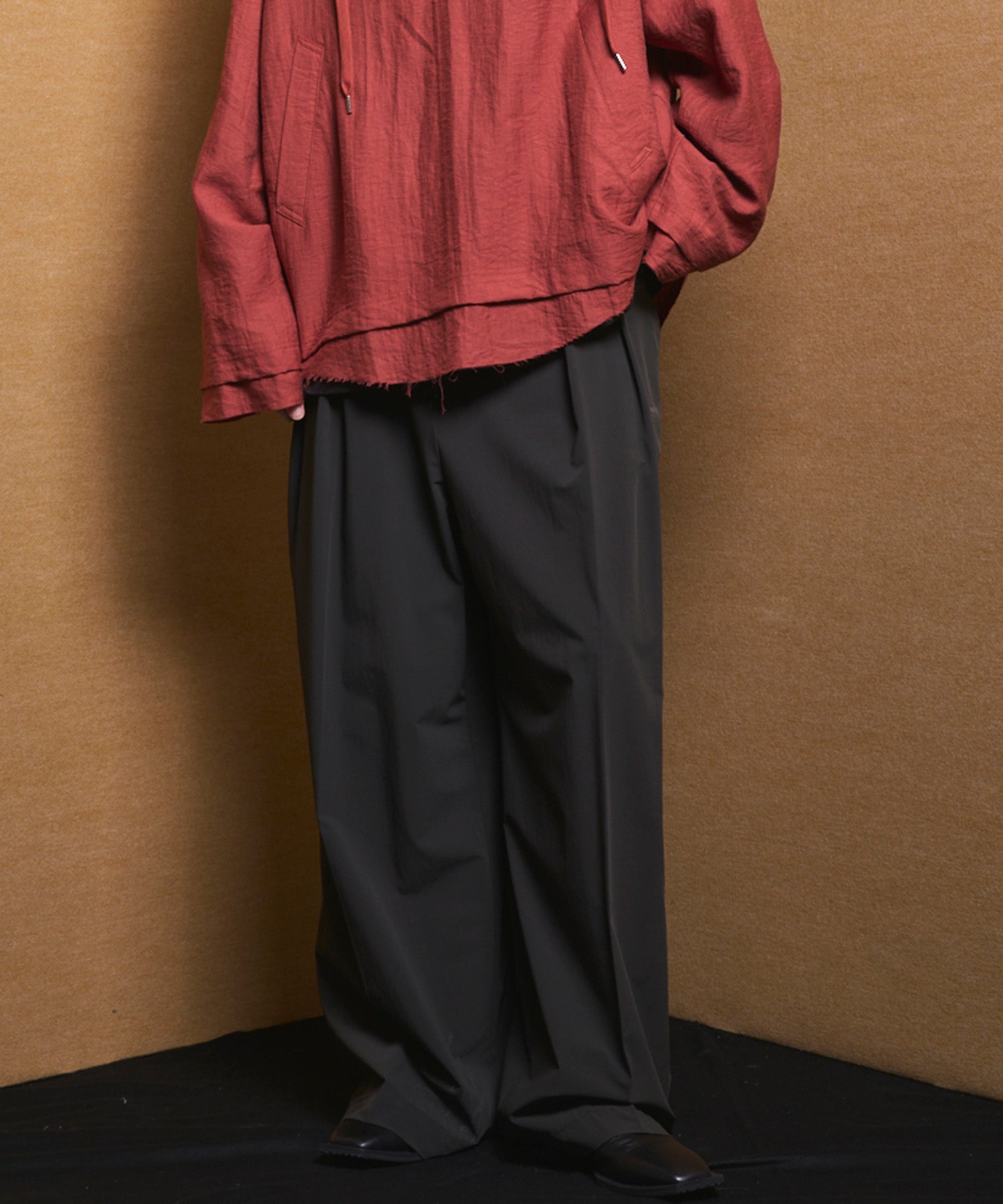 PERTEX】Prime-Wide Two-tuck Trousers