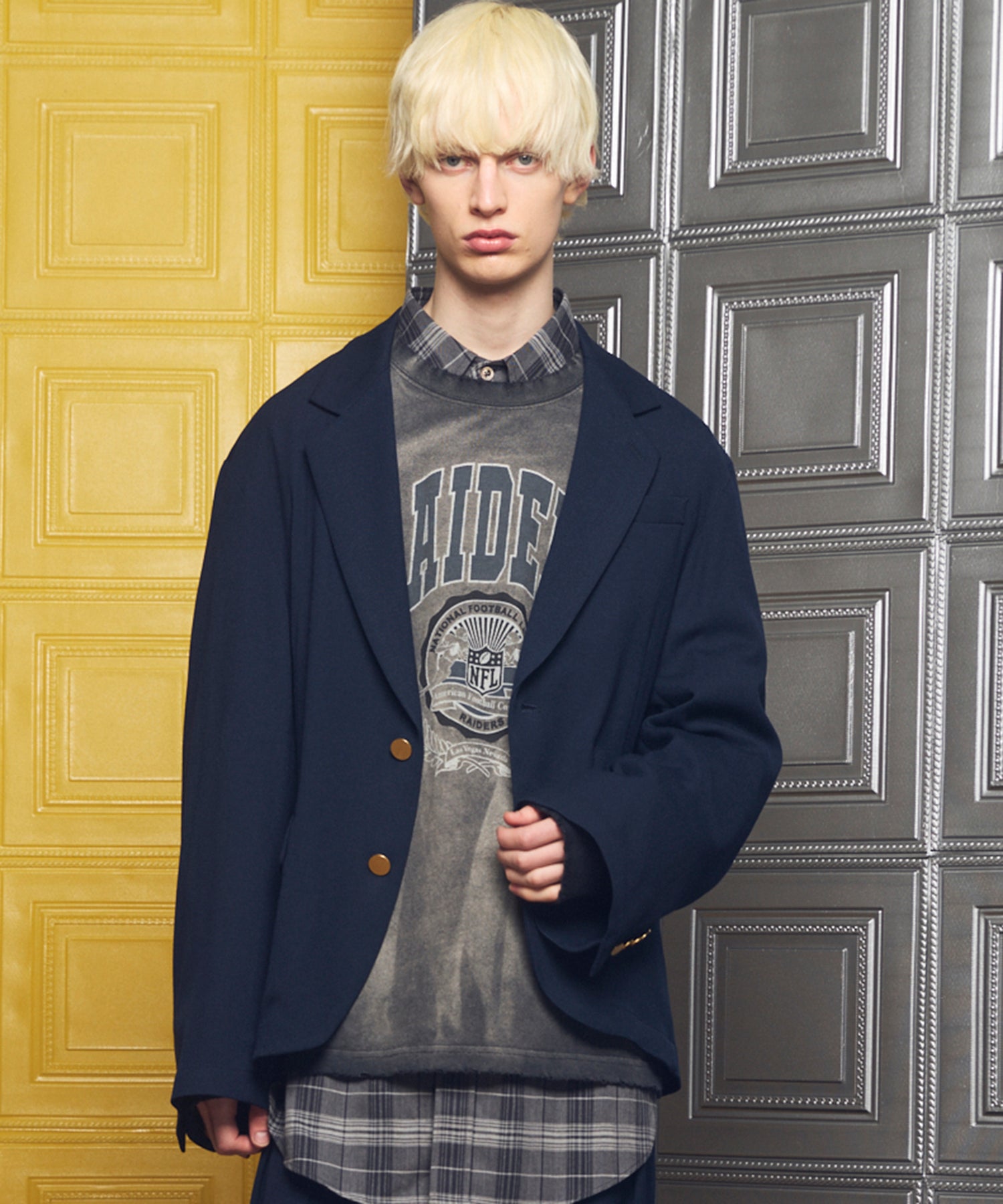 Clear Trichotine Relax-Over 2B Tailored Jacket
