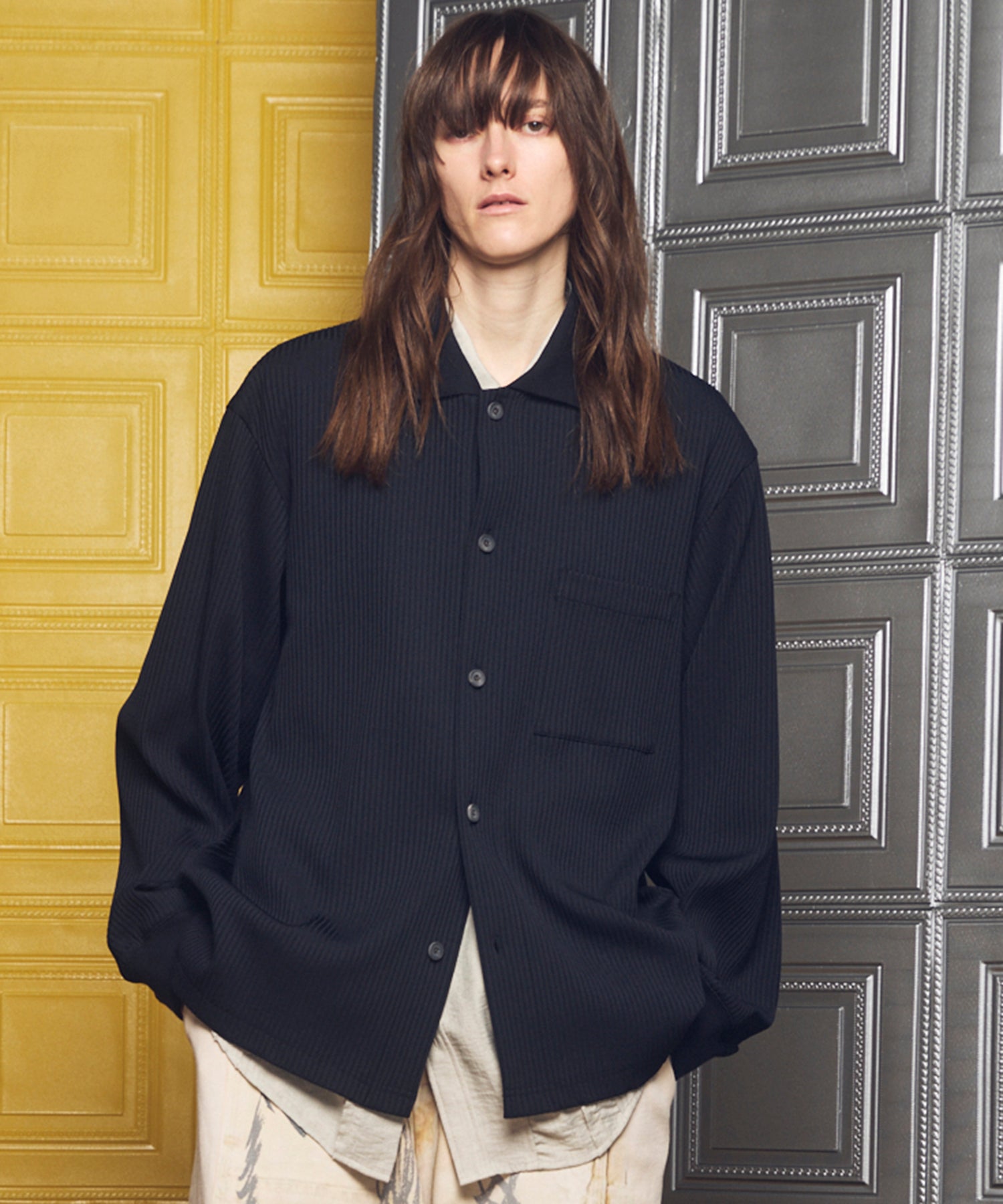 Omega Rib Prime-Over Long Sleeve Shirt