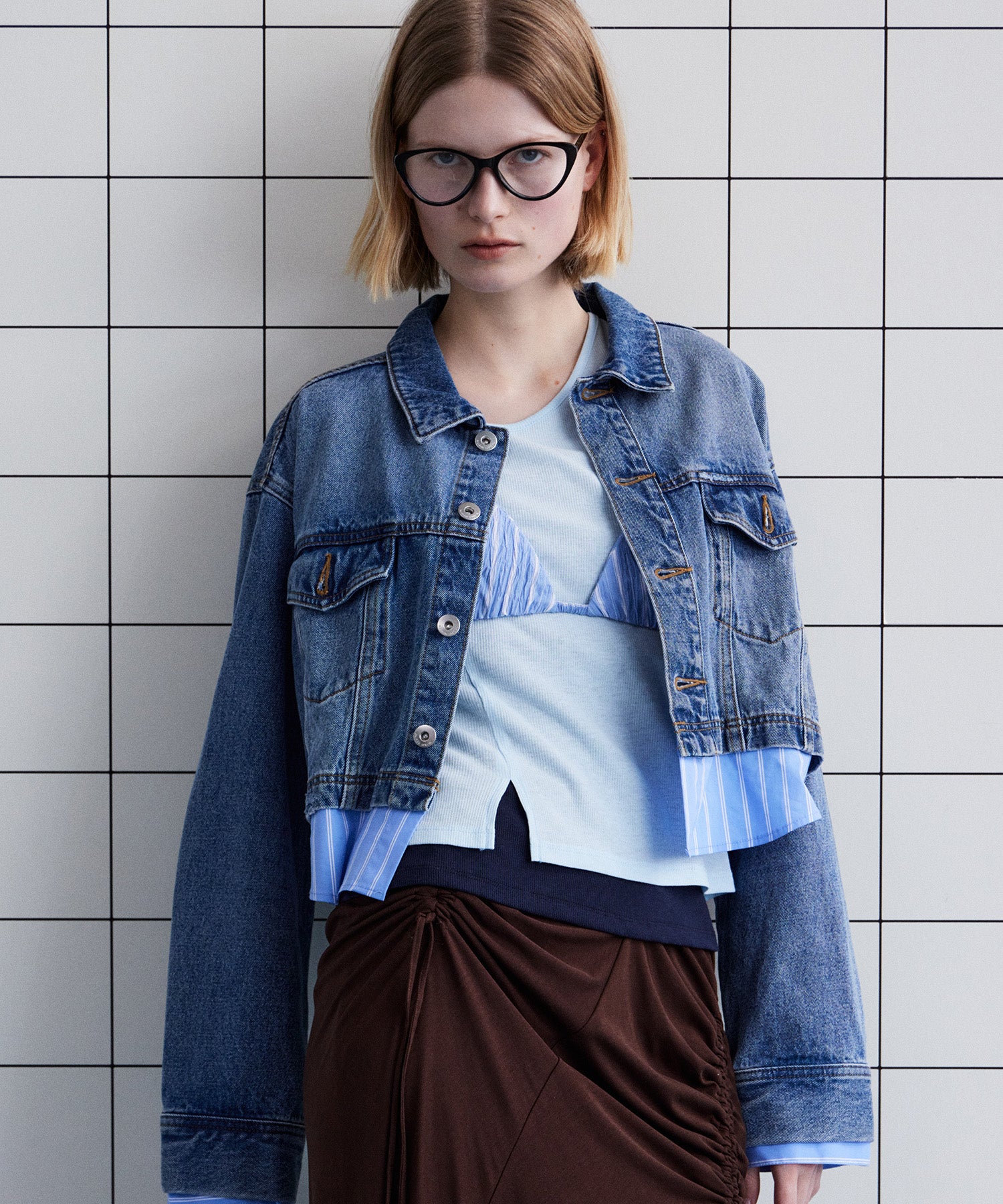 デニムジャケット　メゾンスペシャル 2WAY Denim Short Jacket