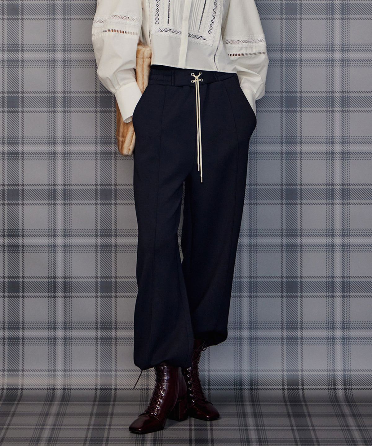 Lace-Up Jogger Pants