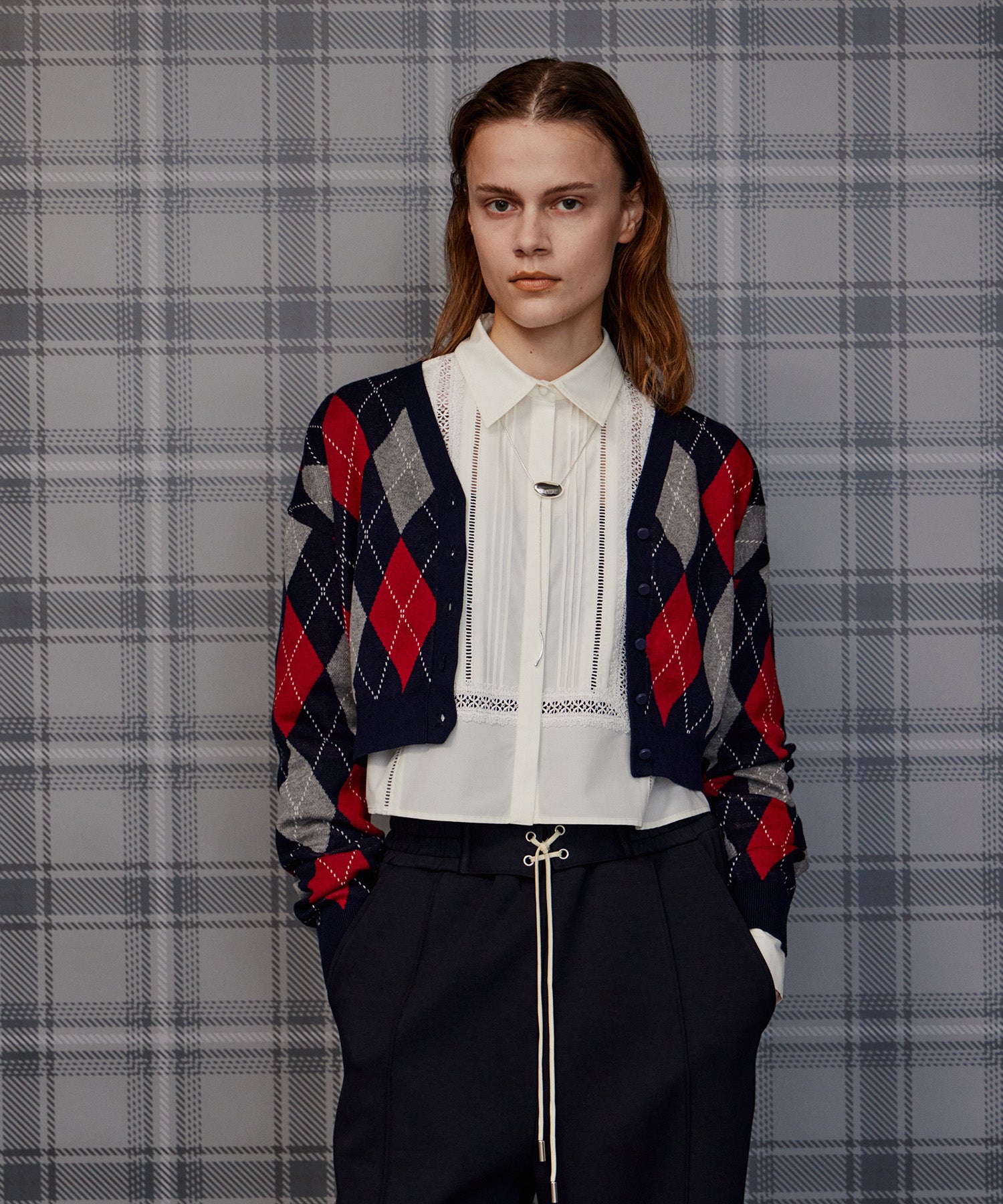 26AUTUMN PRE-ORDER】Argyle Cardigan