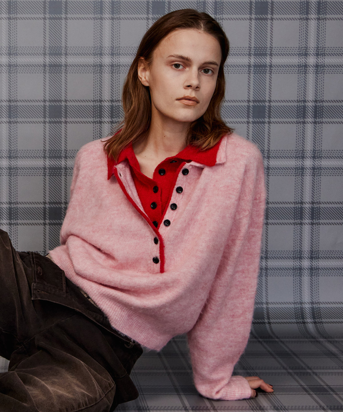 【26AUTUMN PRE-ORDER】Layered Polo Knit