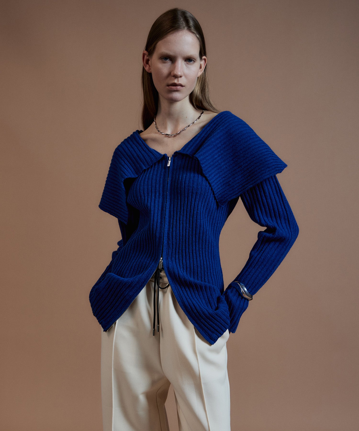26AUTUMN PRE-ORDER】Big Collar Cardigan