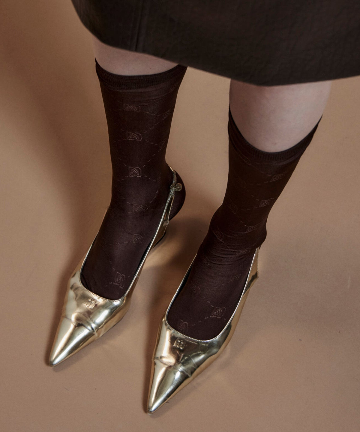 【26AUTUMN PRE-ORDER】MS Logo Sheer Socks