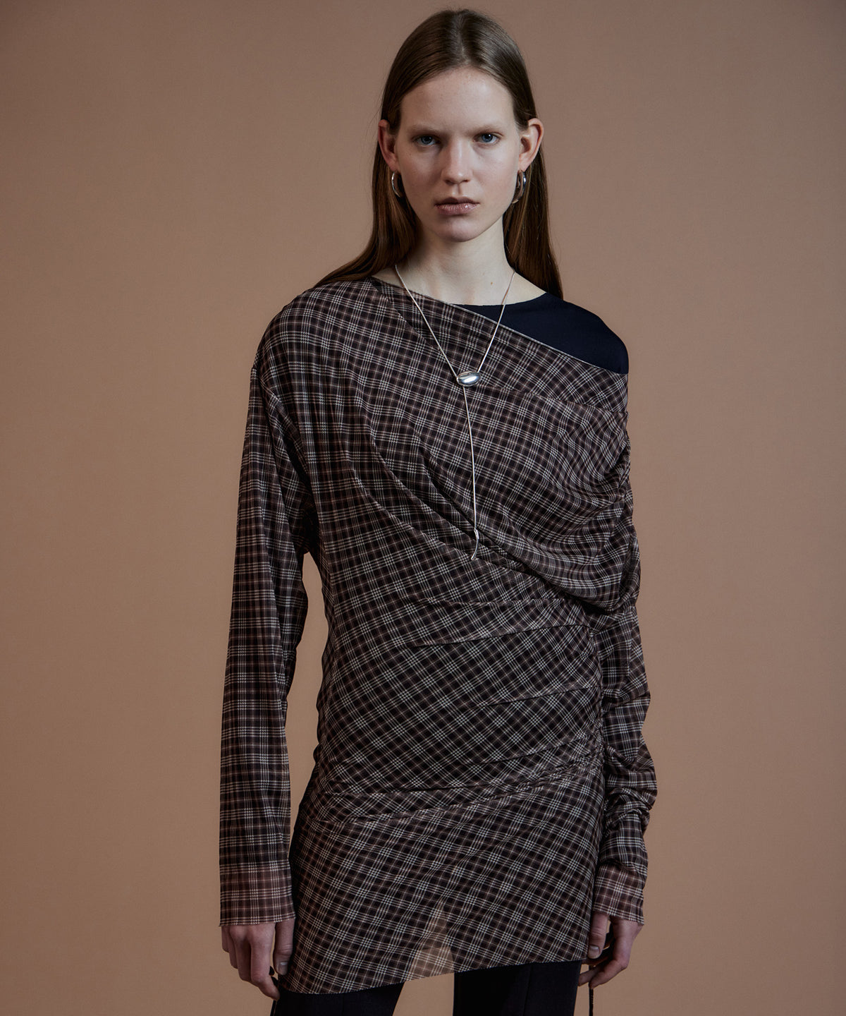 Sheer Layered Drape Top