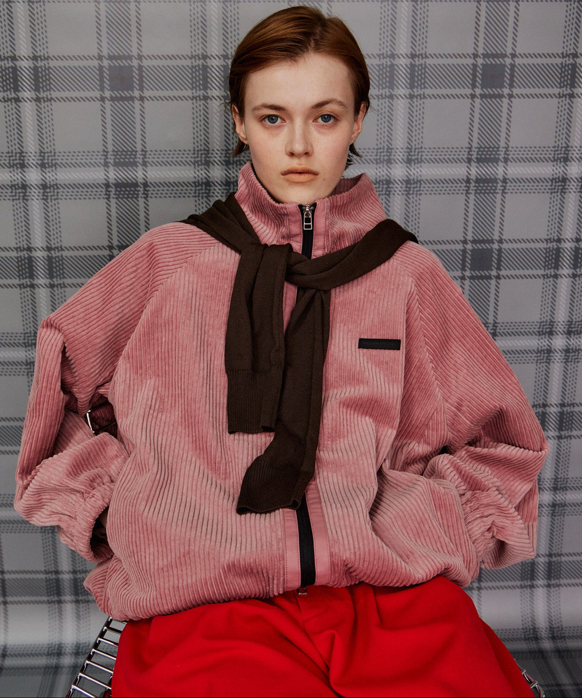 【26AUTUMN PRE-ORDER】Corduroy High-Neck Blouson