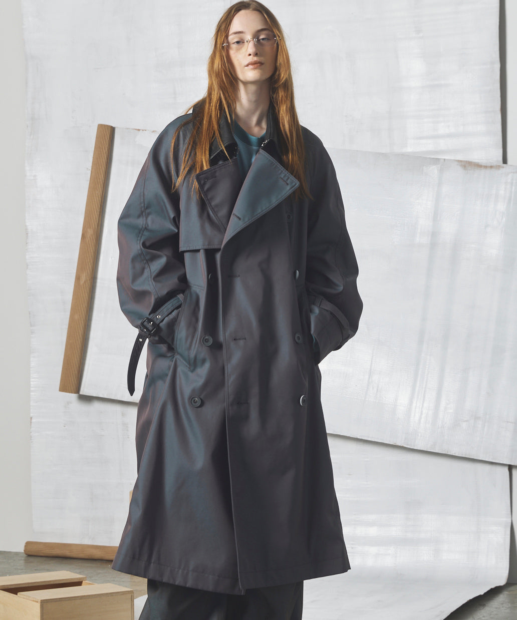 Different Materials Layering Prime-Over Trucker Jacket