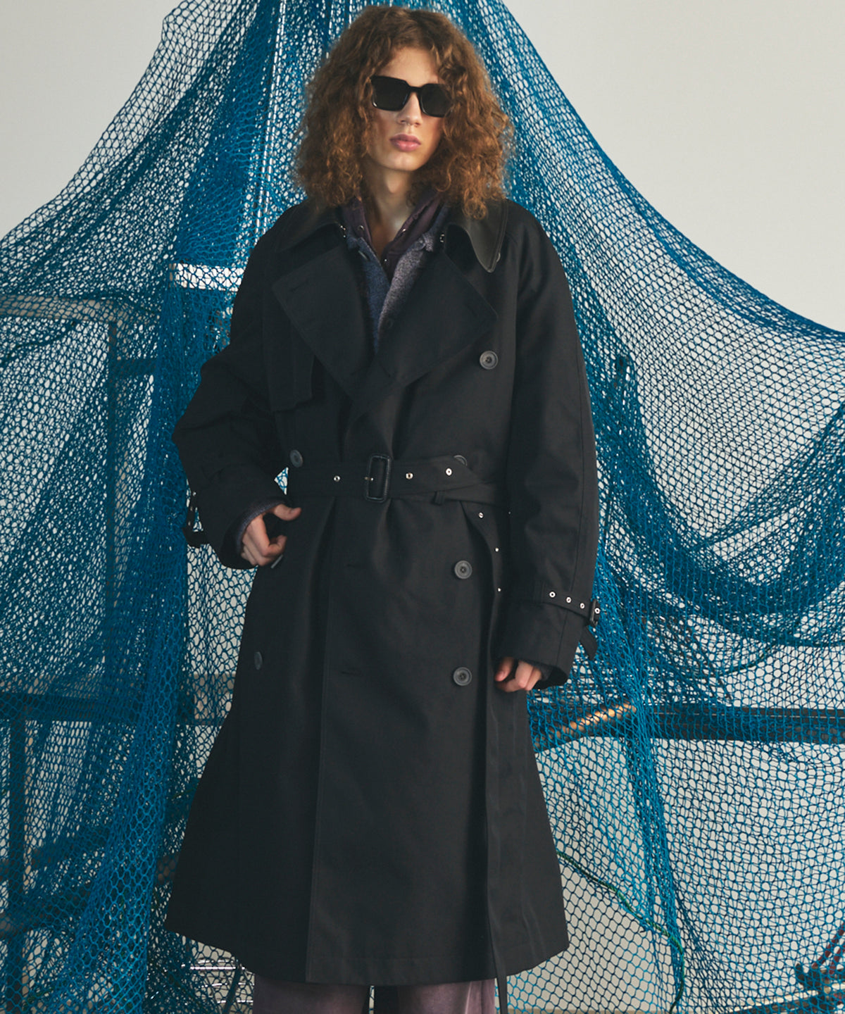 Different Materials Layering Prime-Over Trucker Jacket