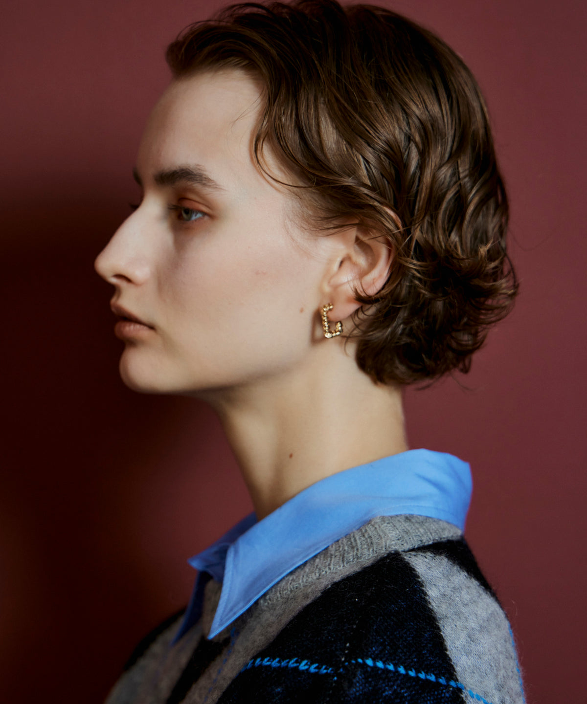 【26AUTUMN PRE-ORDER】Twist Square Earrings