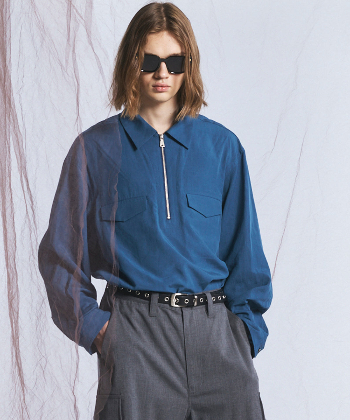 SHOE-LACE LEATHER LONG BELT