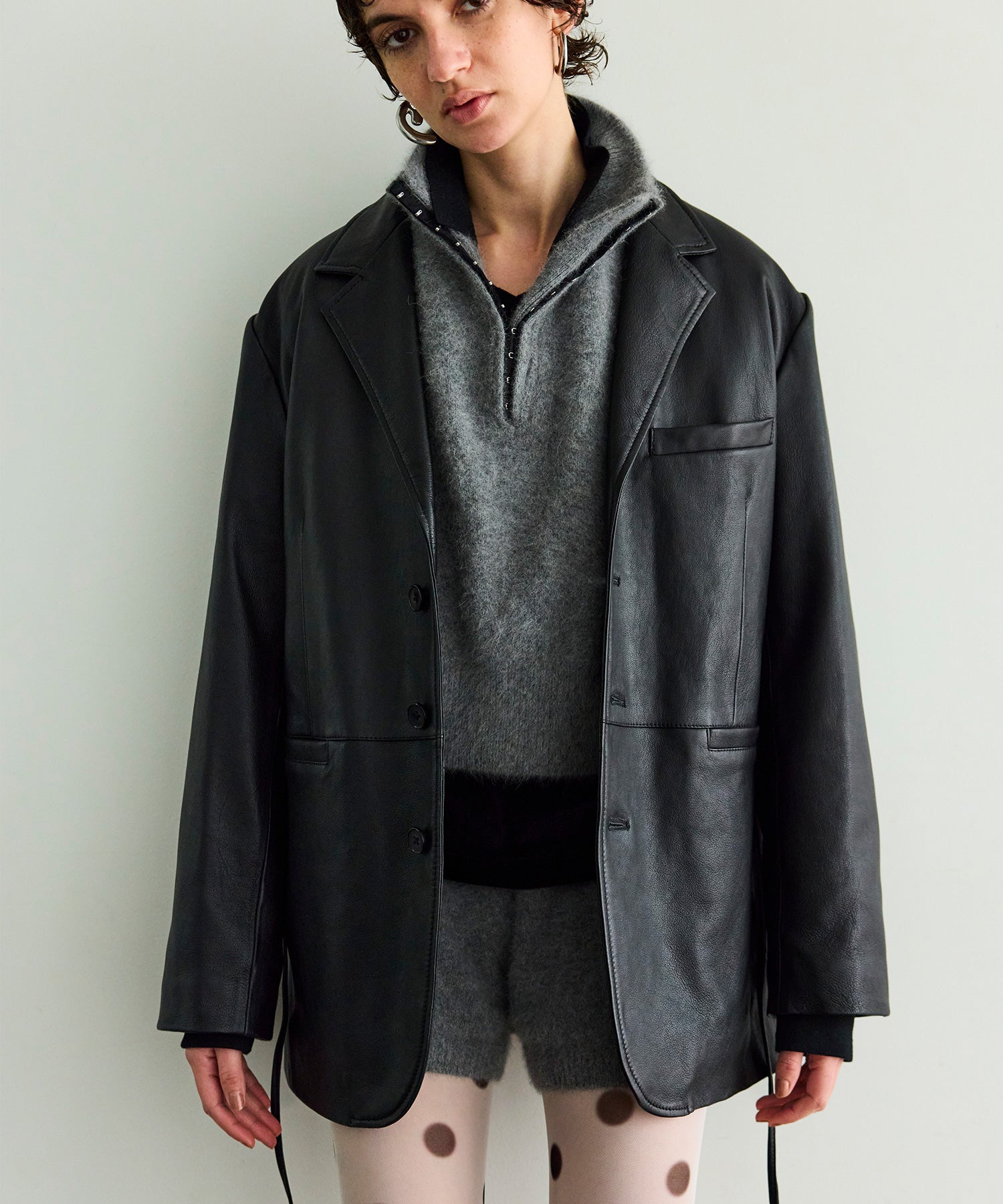 Leather Tailored Jacket