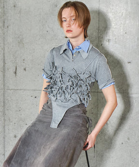 Ribbon Polo Bodysuit