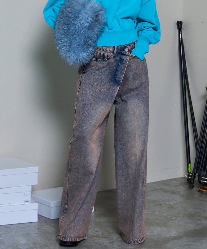 2way Asymmetry Tuck Denim