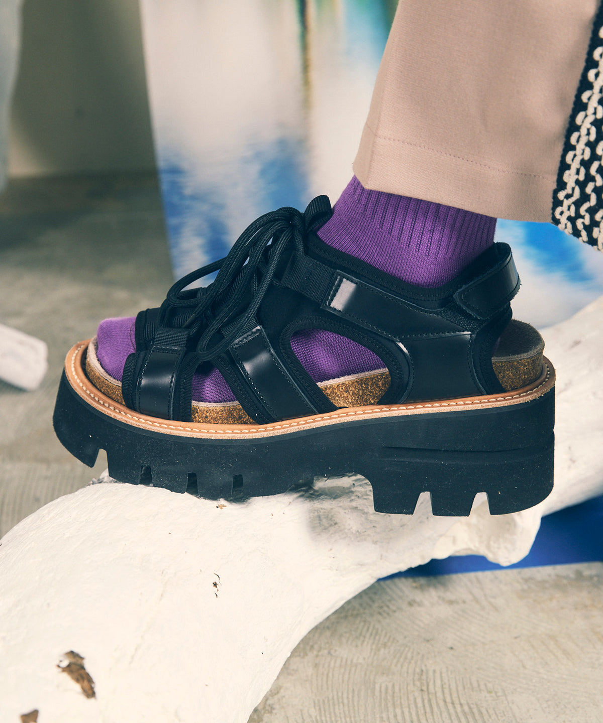 【SALE】【SPECIAL SHOES FACTORY COLLABORATION】Cork Sole Sport Sandal Made In TOKYO