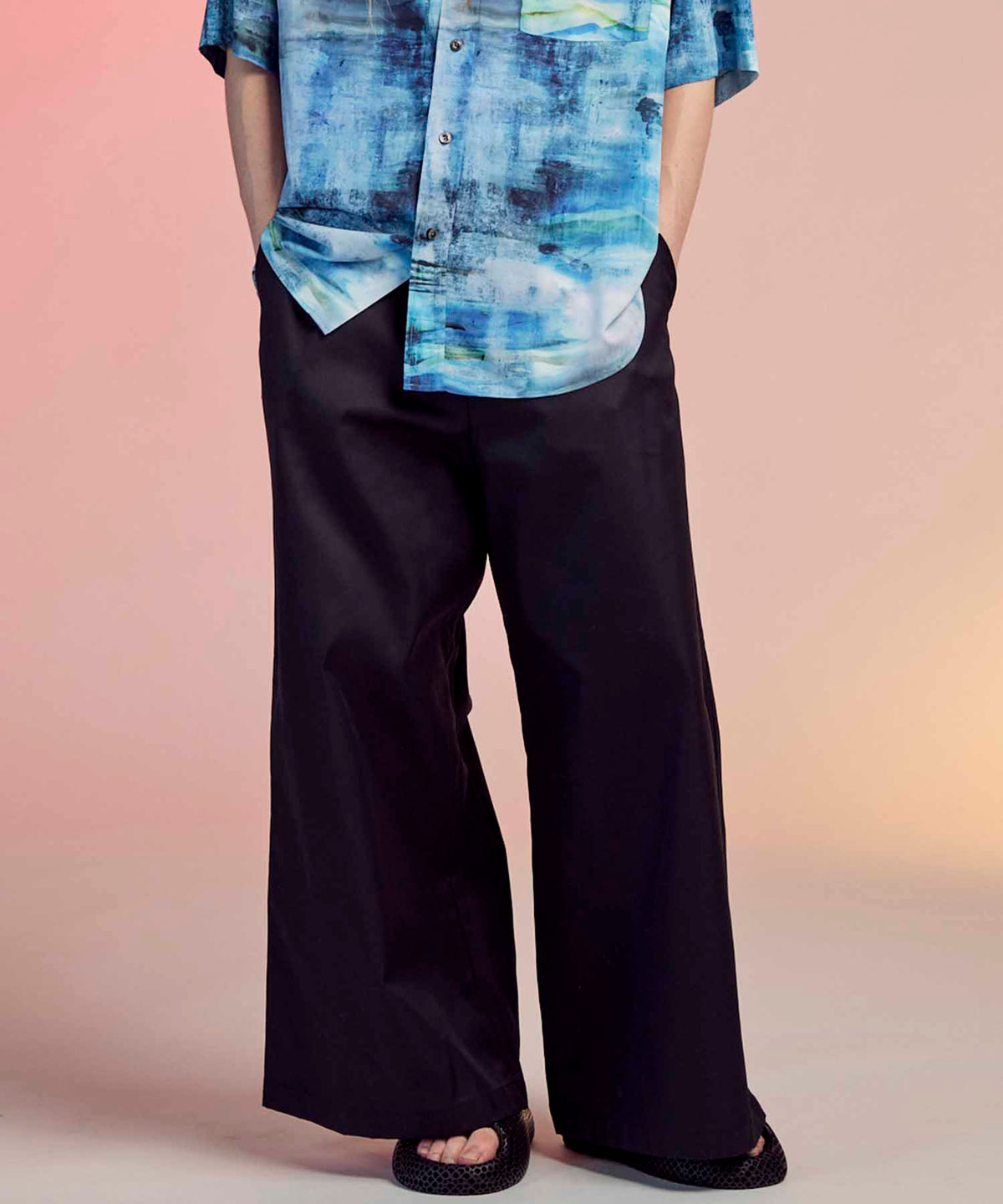 120/2 Suvin Cotton Gabardine Wide Pants