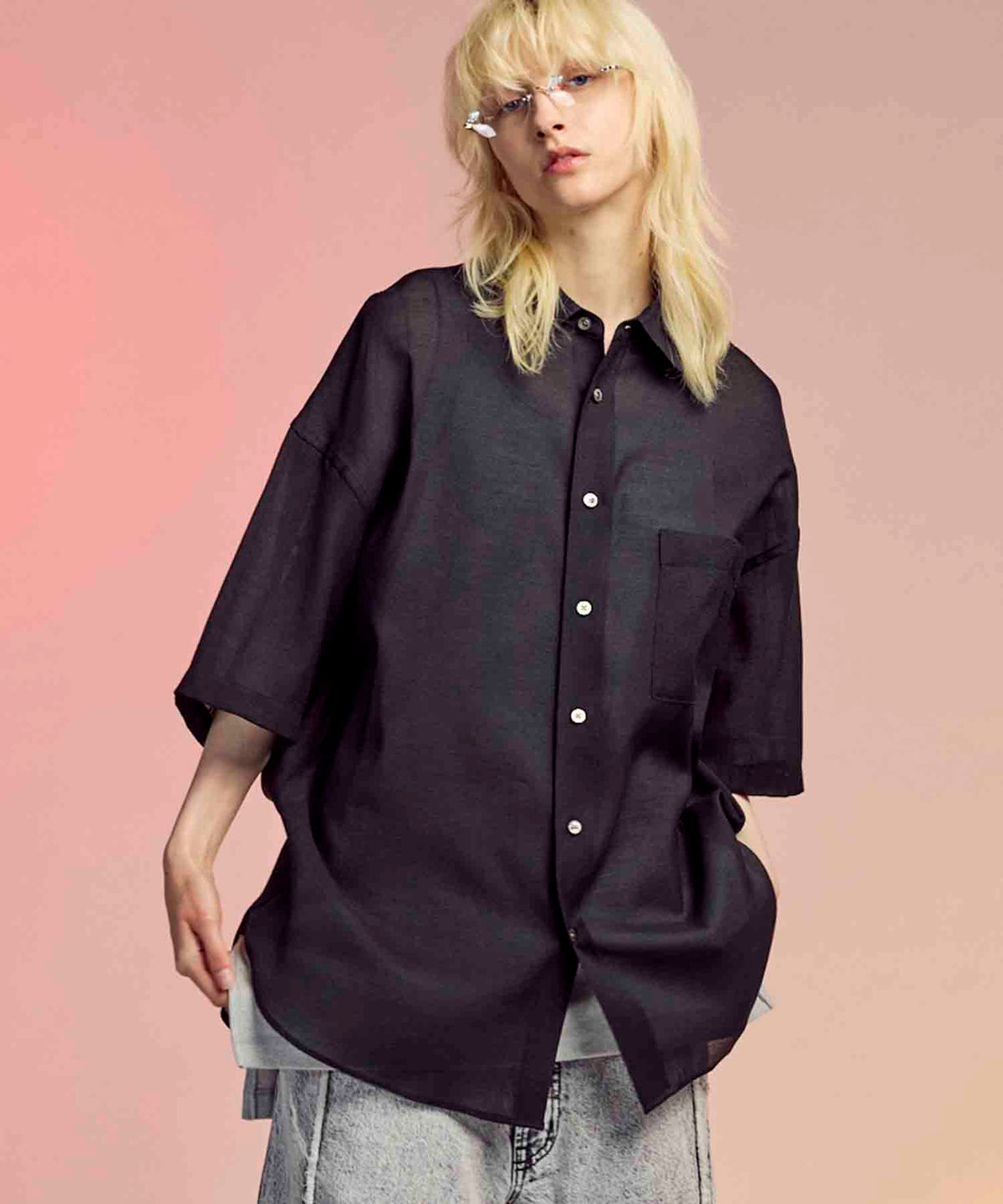 【LIMITED EDITION】Prime-Over Regular Collar Short Sleeve Shirt