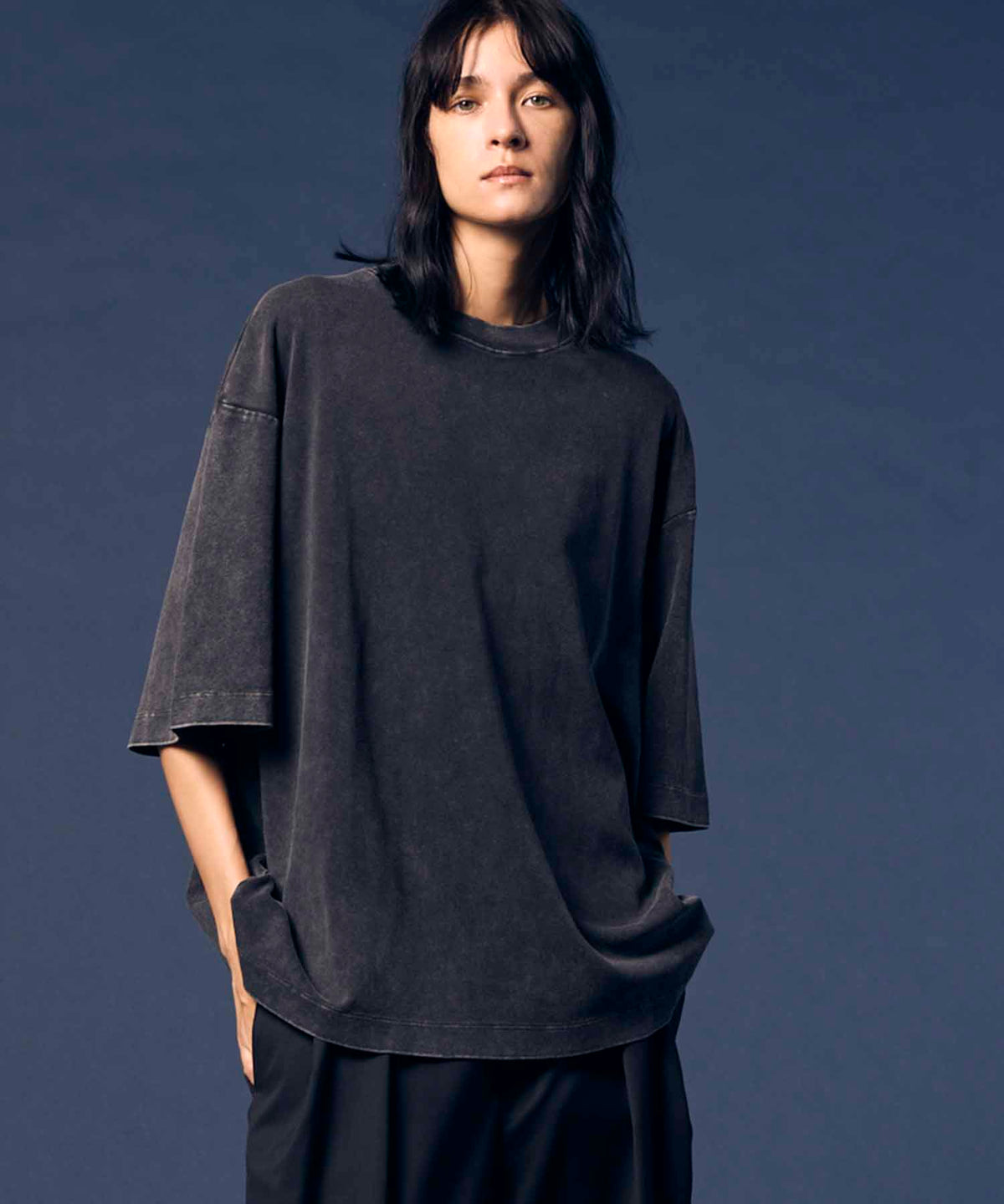 Prime-Over Pigment Smooth Crew Neck T-Shirt