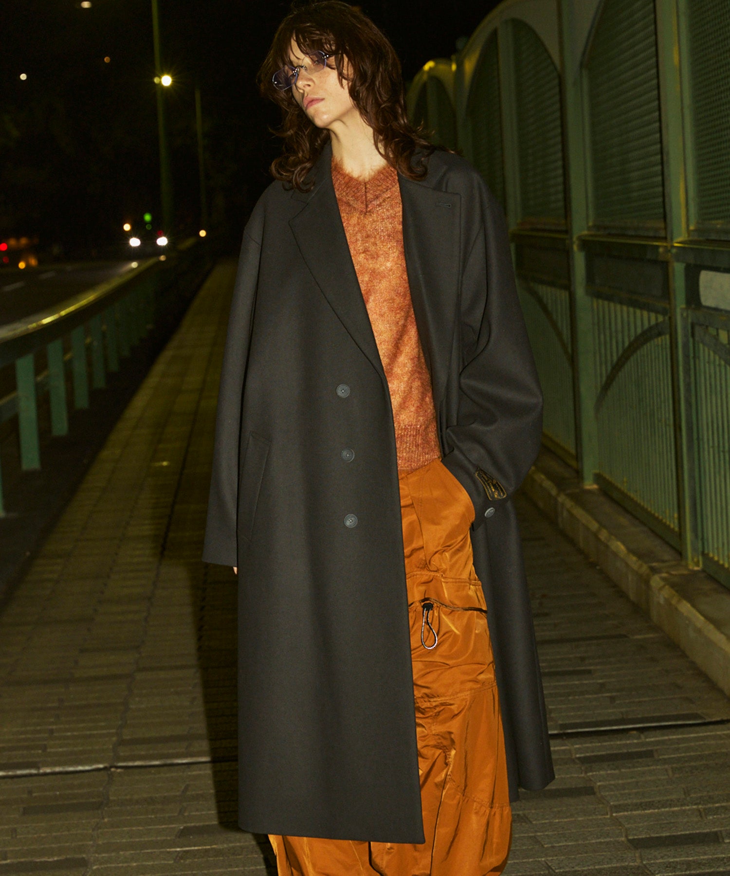 MAISON SPECIAL Super170s Chesterfieldコート Super170s Prime-Over Melton Chesterfield Coat