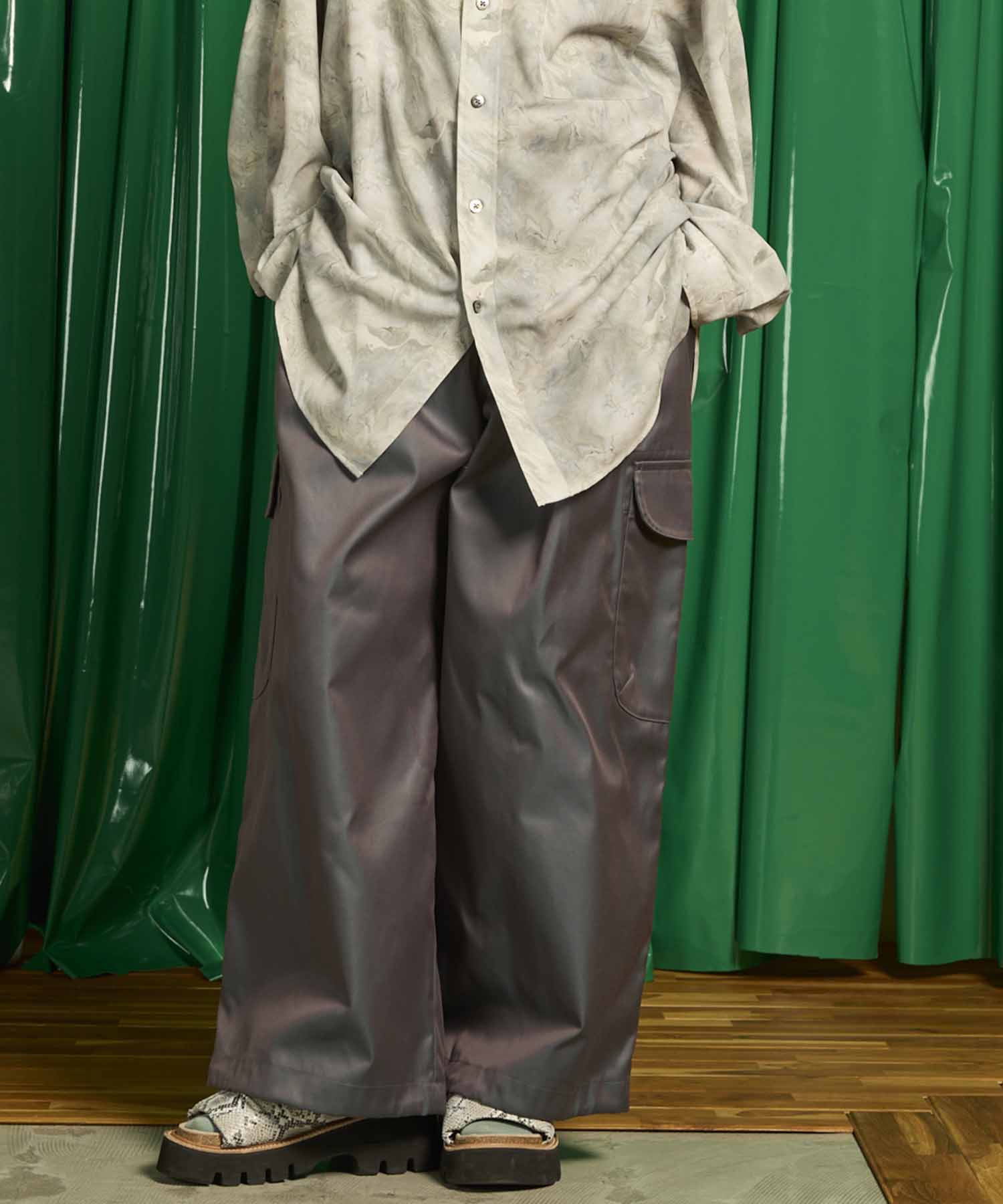 120/2/2 Suvin Cotton Gabardine Prime-Wide Cargo Pants