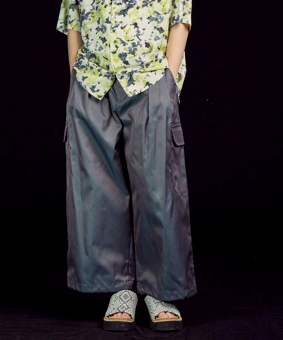 120/2 Suvin Cotton Gabardine Prime-Wide Cargo Pants
