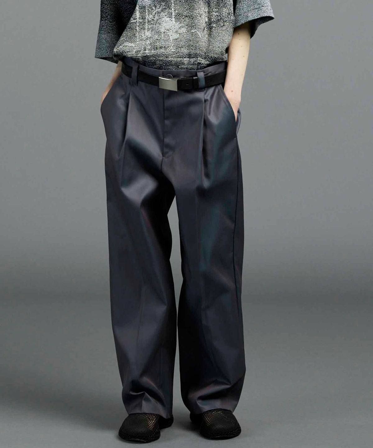 120/2 Suvin Cotton Gabardine Prime-Wide One Tuck Pants