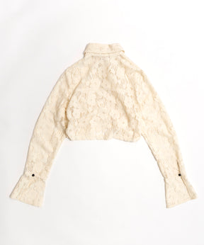 【SALE】Velor Lace Short Shirt